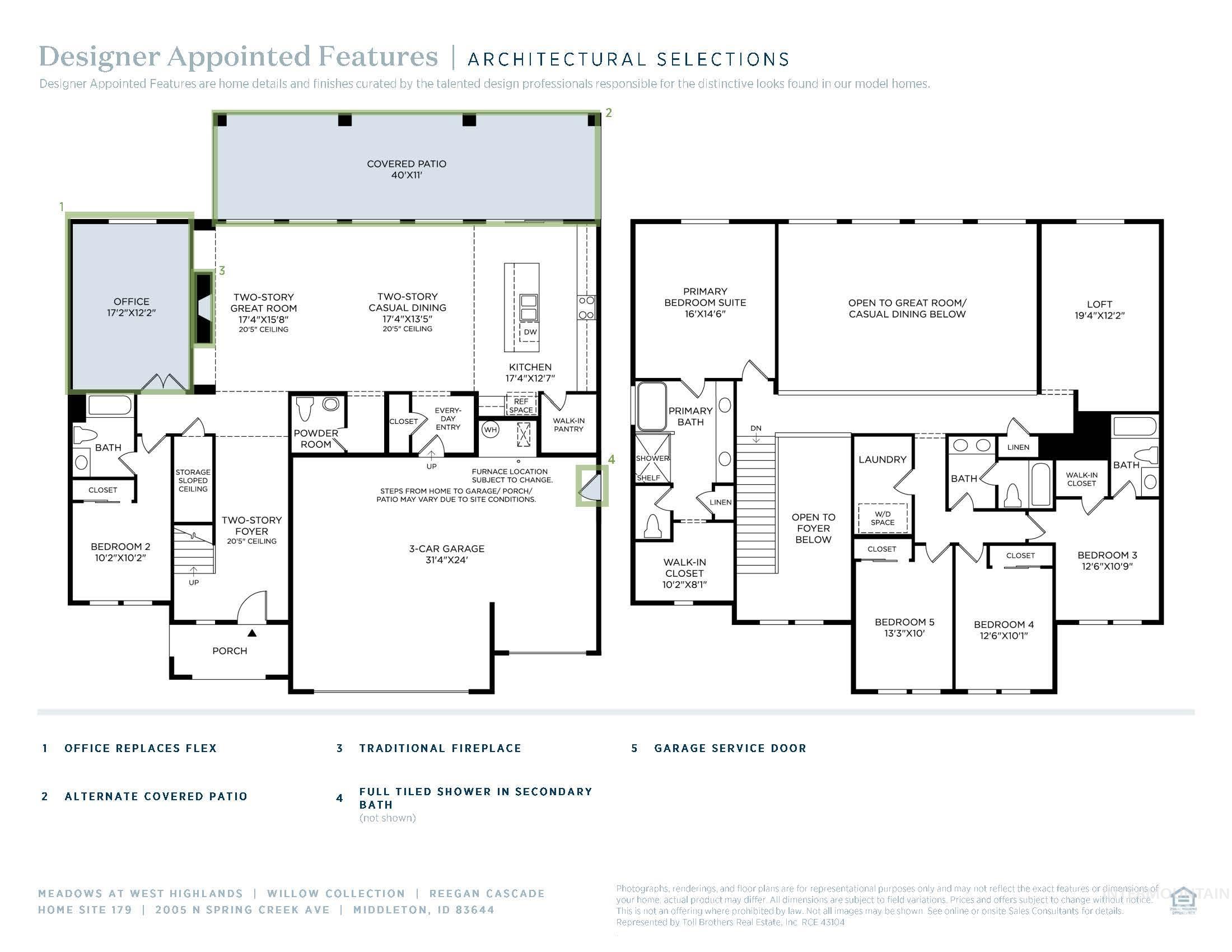 View of home floor plan