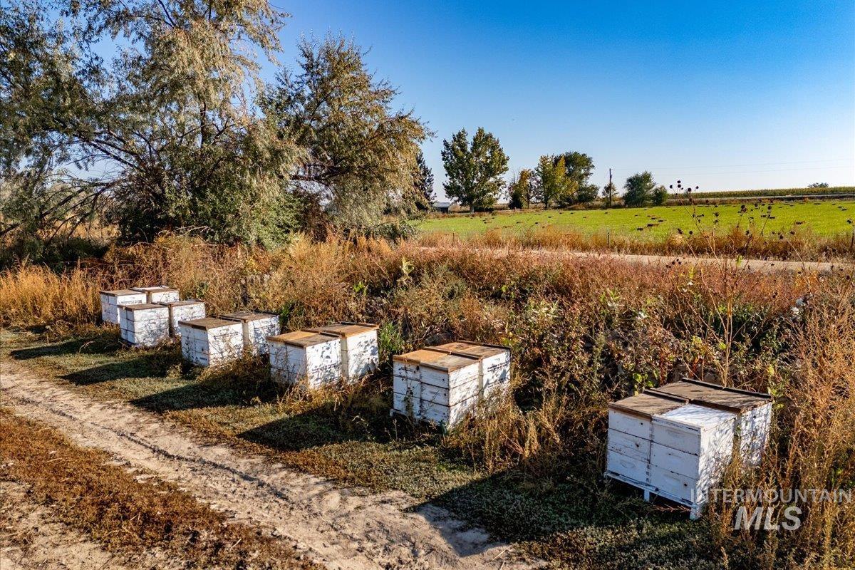 View of yard featuring a view of countryside