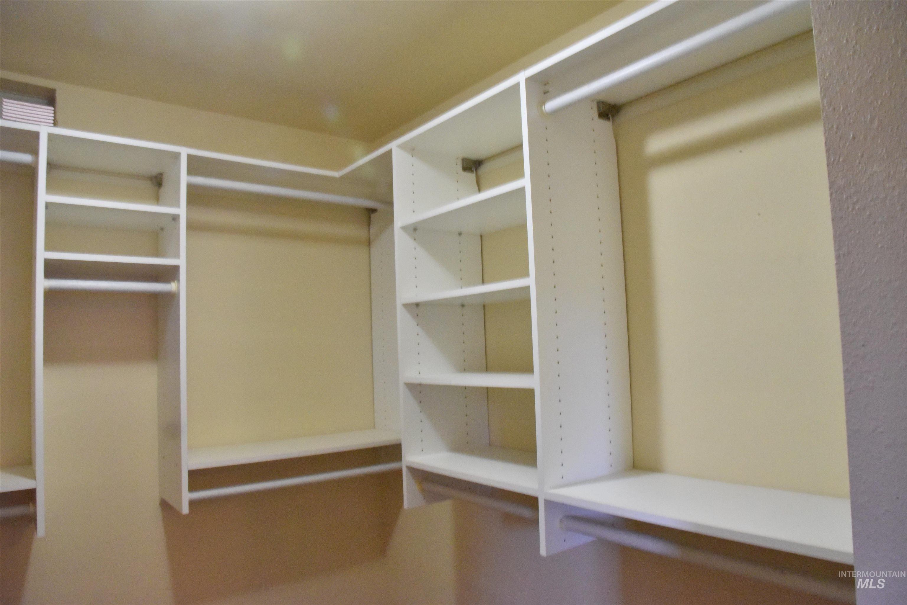 View of spacious closet