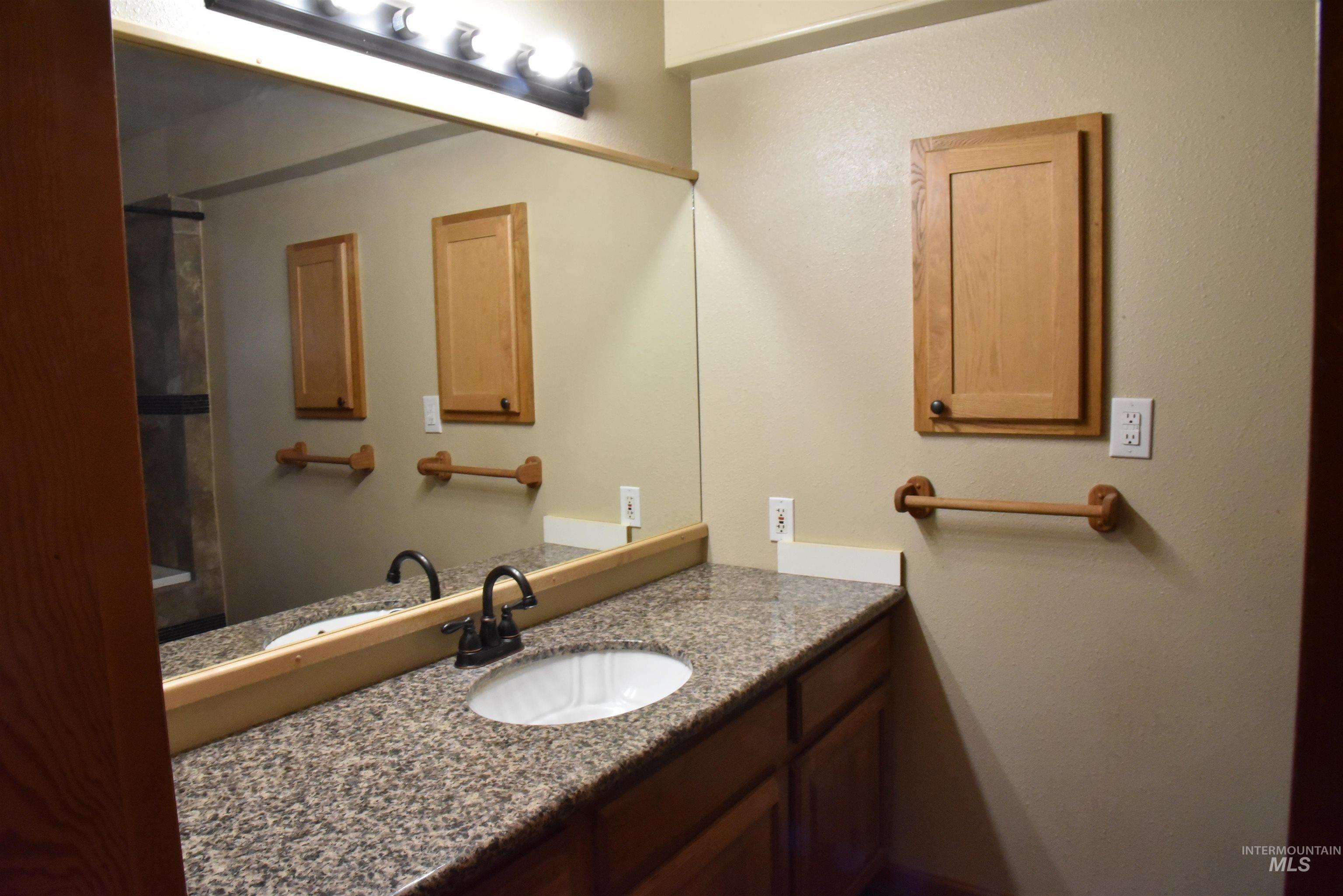 Bathroom featuring vanity