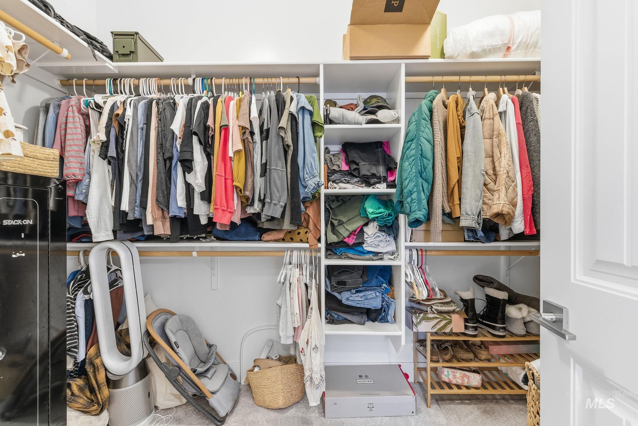 View of spacious closet