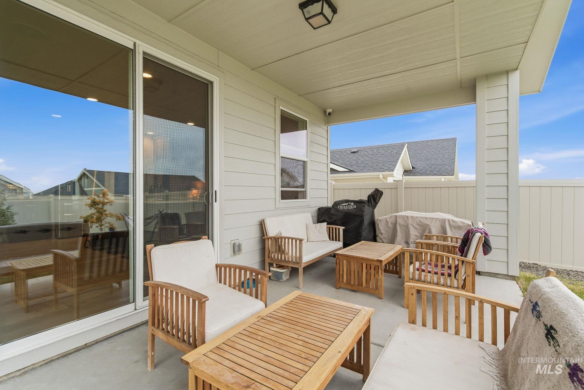 Balcony with outdoor lounge area