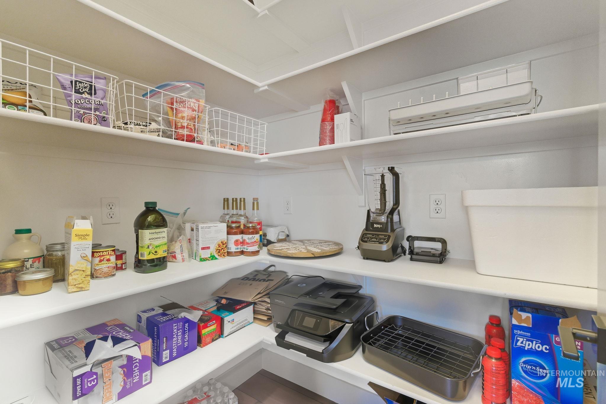 Pantry featuring an AC wall unit