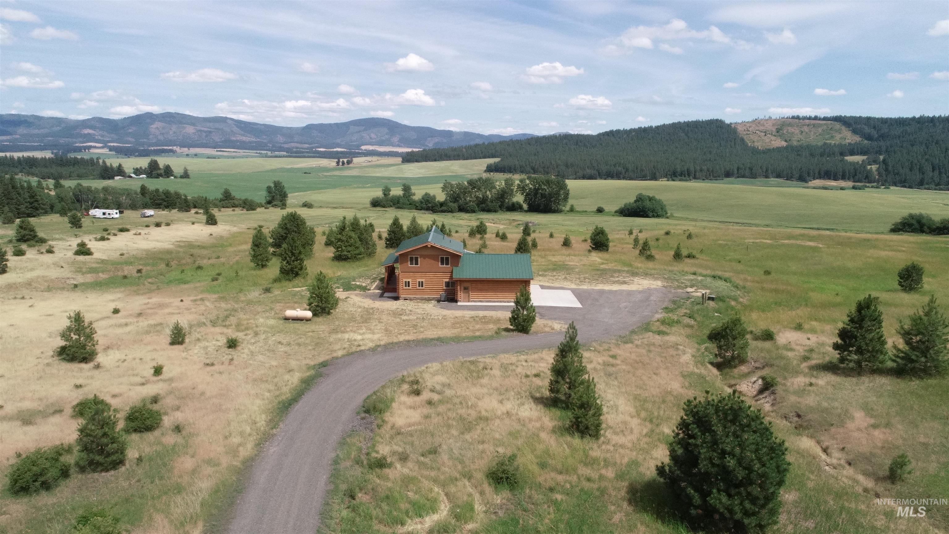Mountain view featuring rural landscape