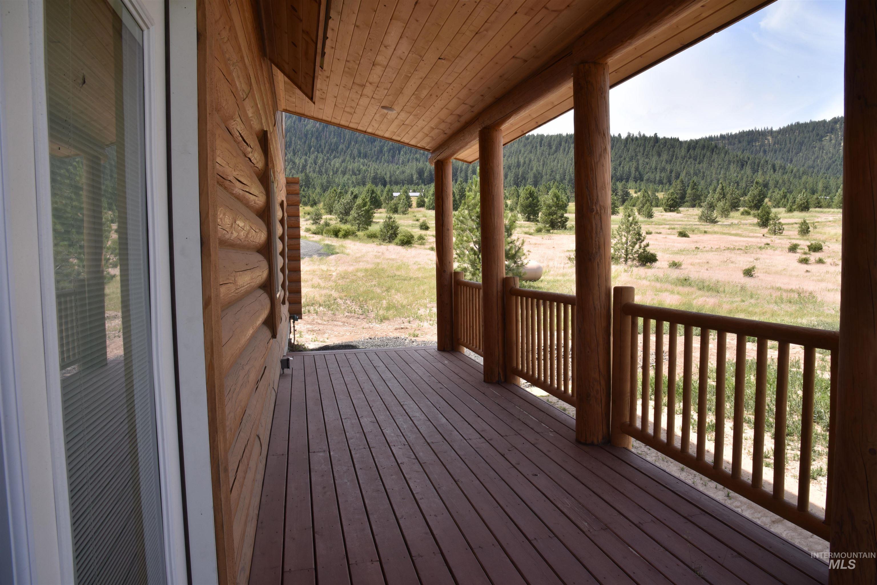 Porch with a forest view