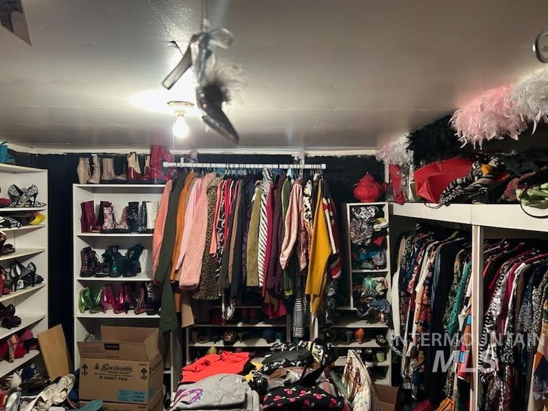 View of spacious closet