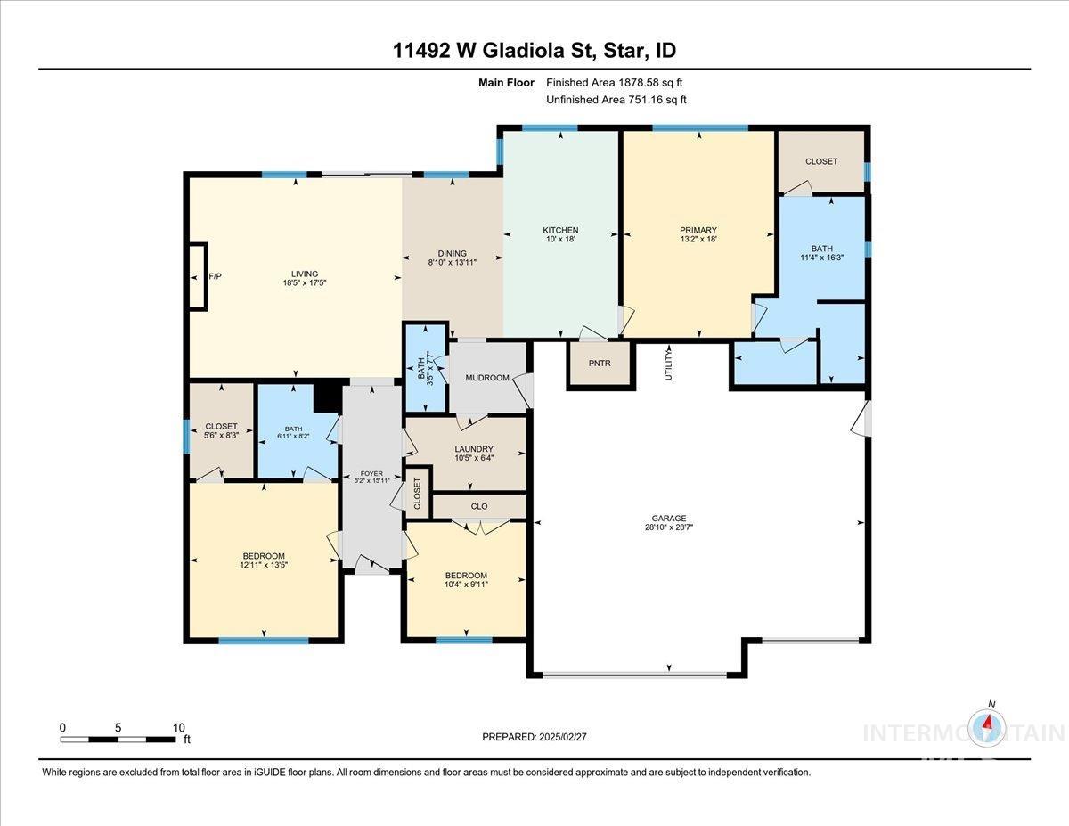 View of floor plan / room layout