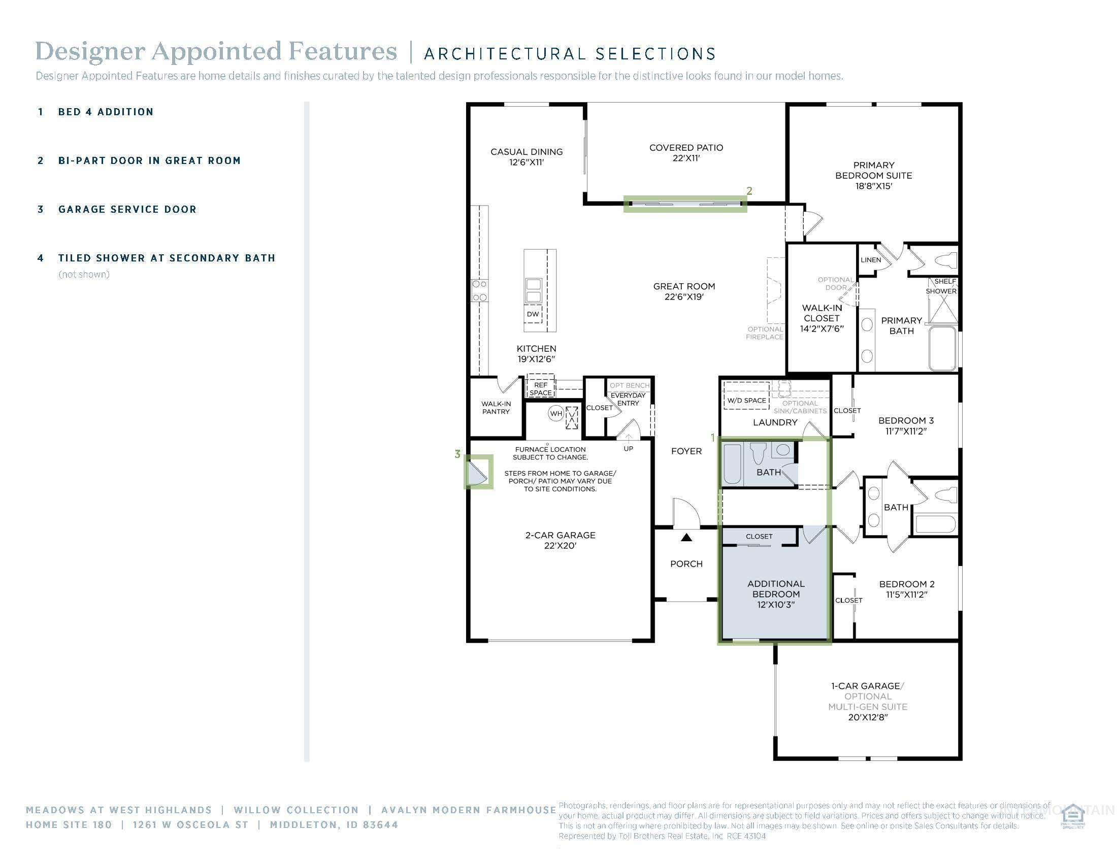 View of floor plan / room layout