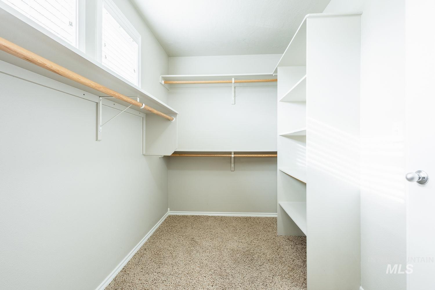 View of spacious closet