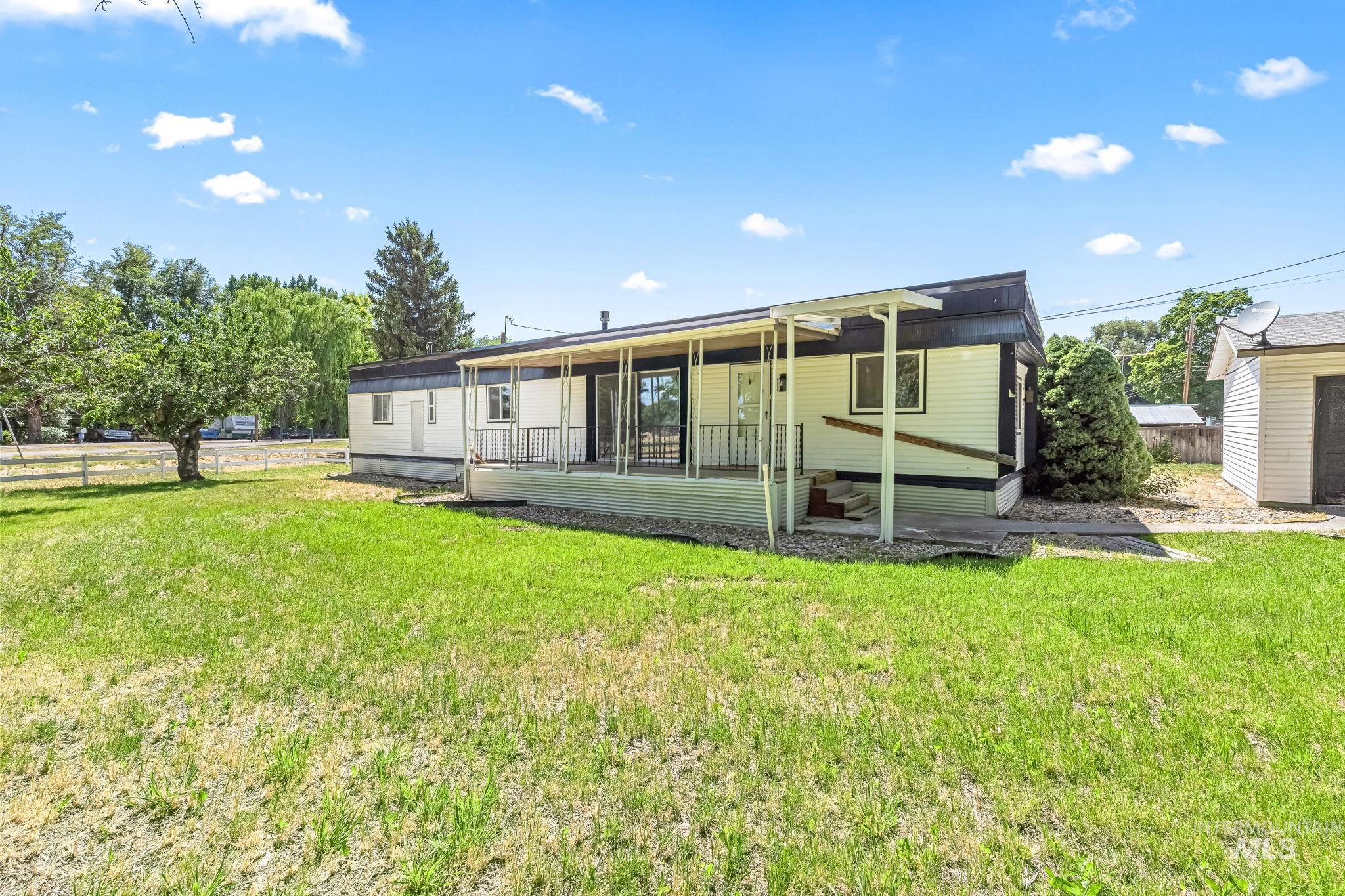 Rear view of property