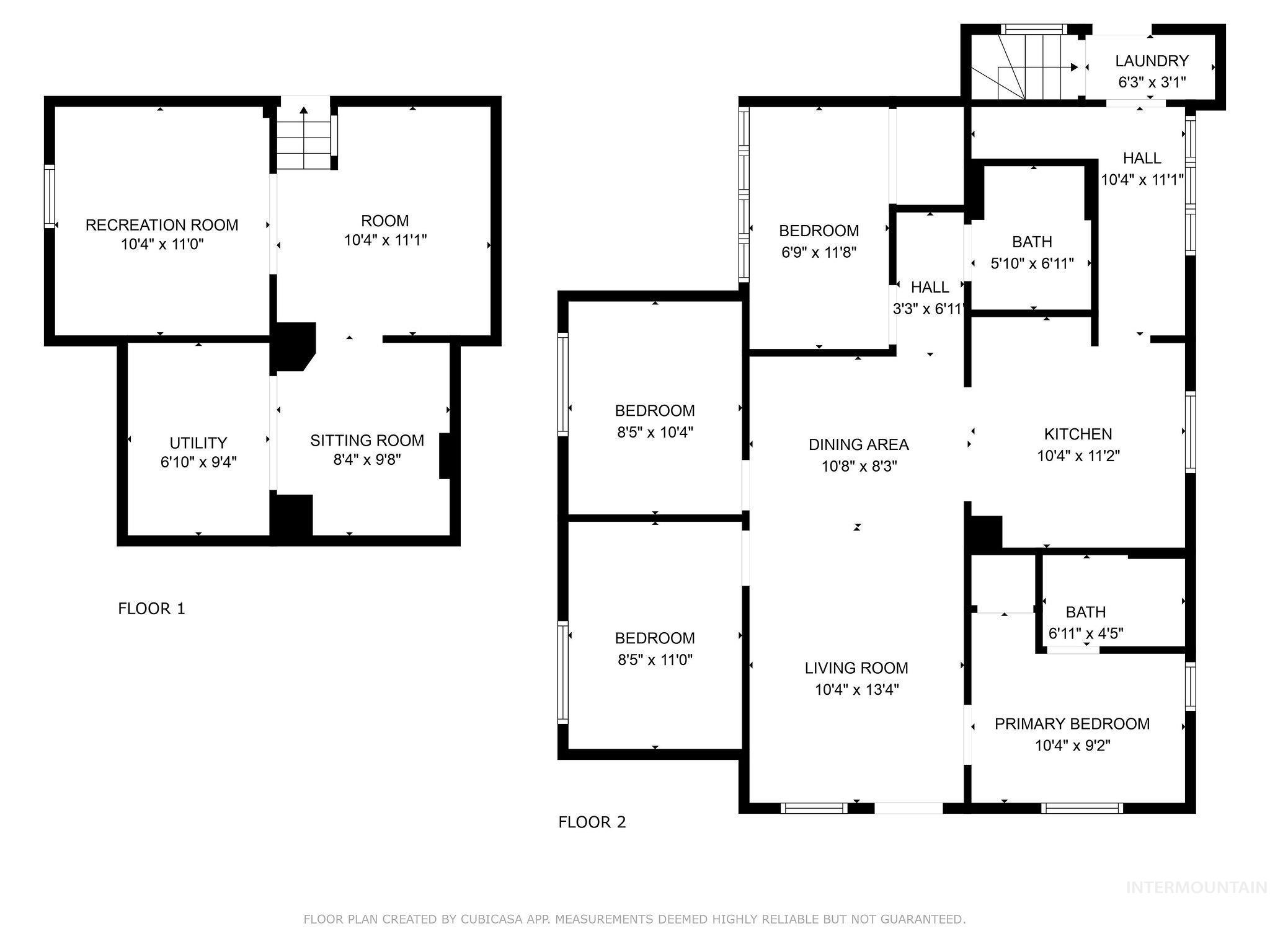 View of floor plan / room layout