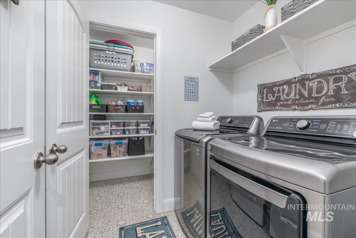 Laundry area with washer and dryer