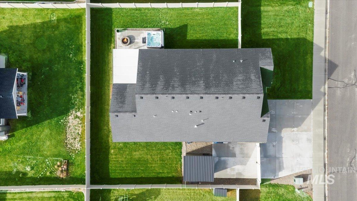 View from above of property