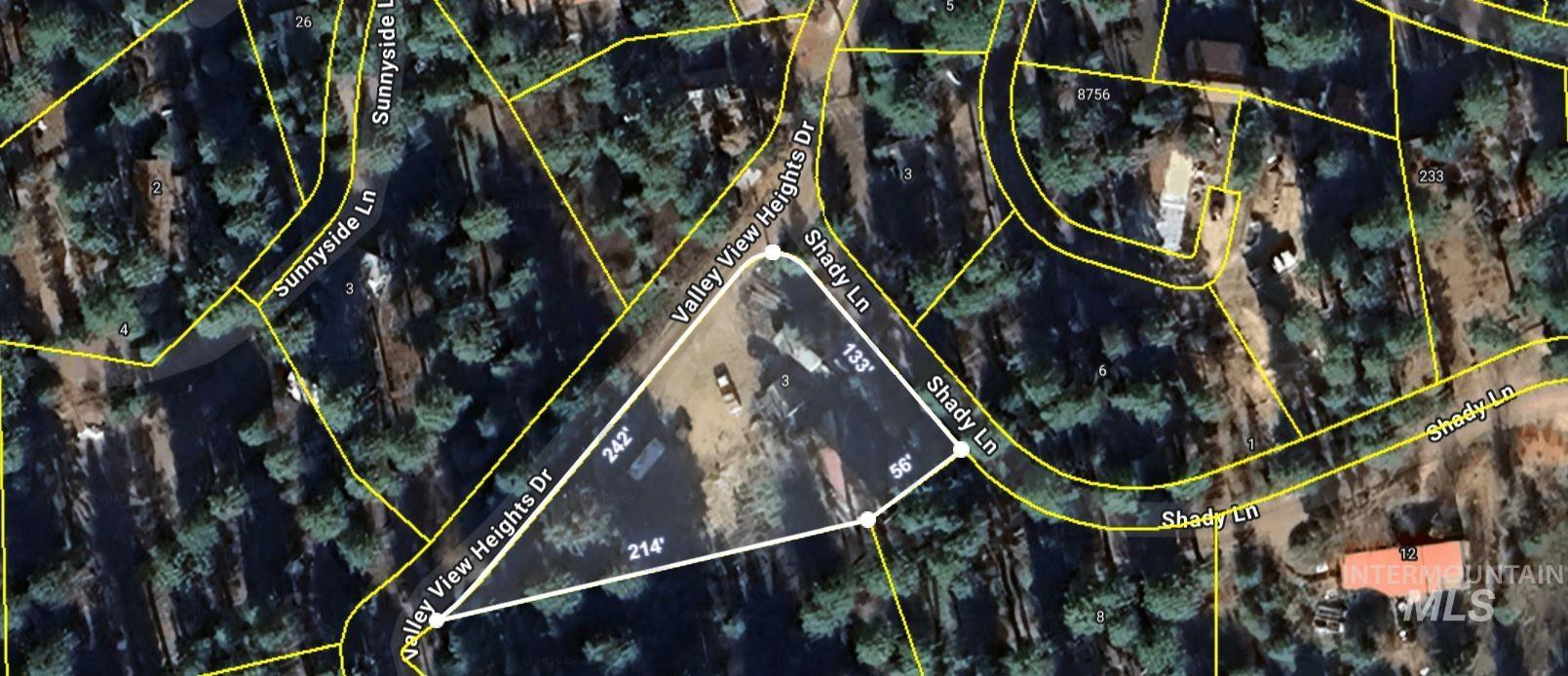 Aerial overview of property's location