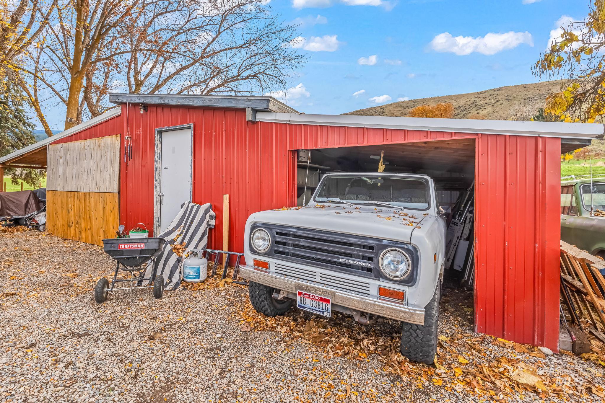 View of pole building