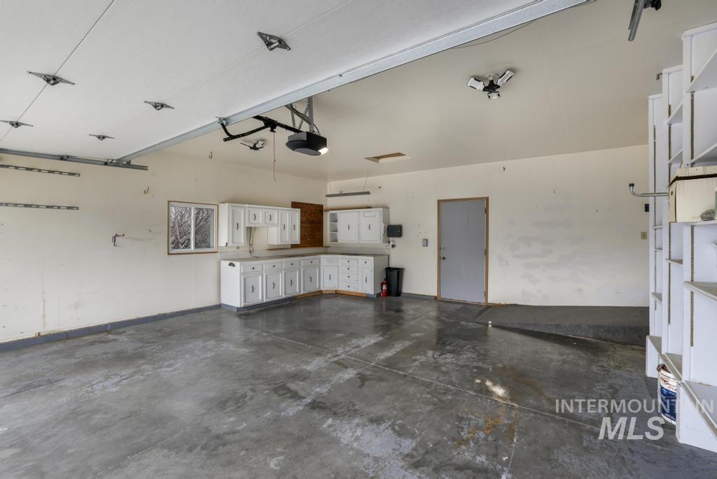 Garage with baseboards