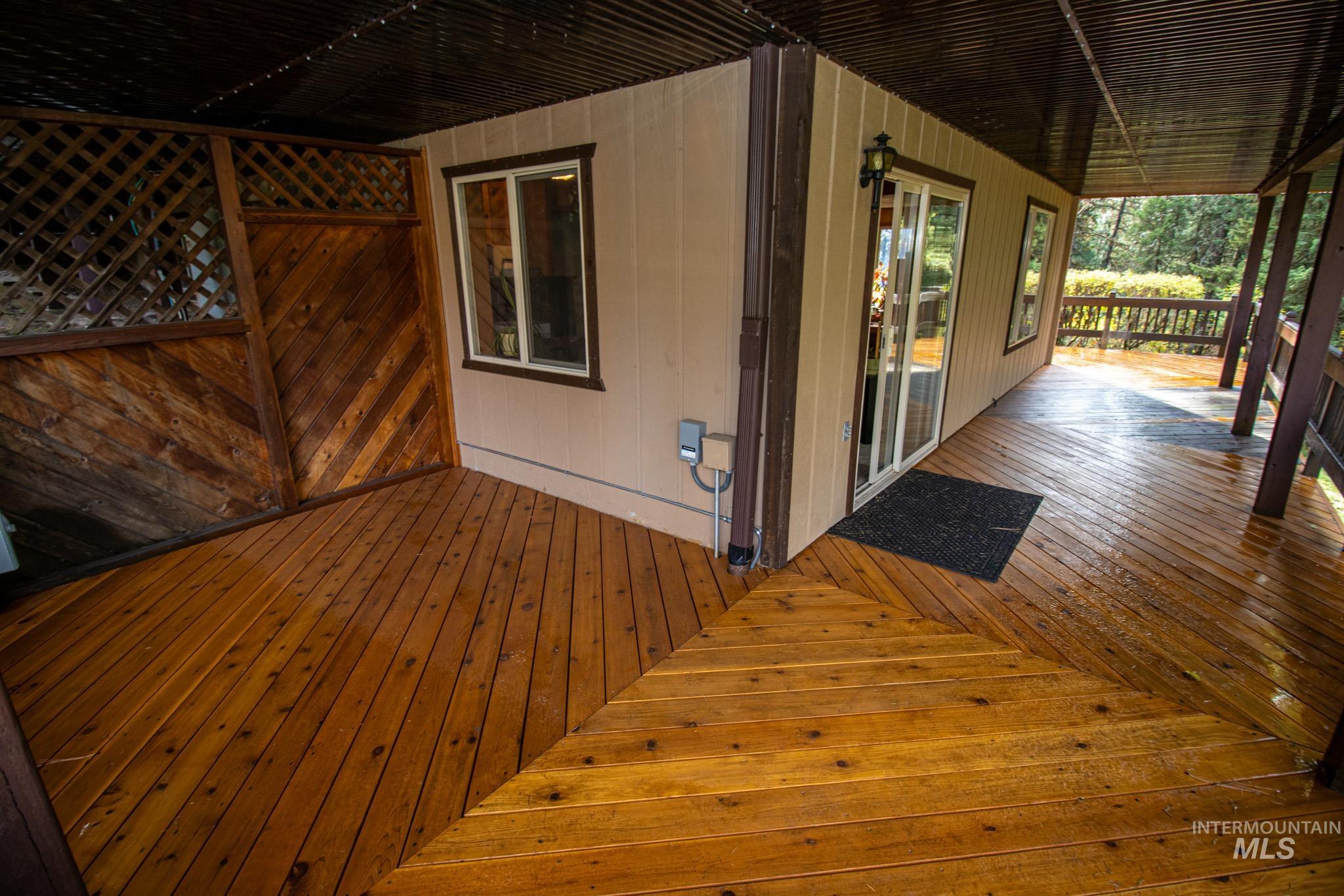 View of wooden terrace