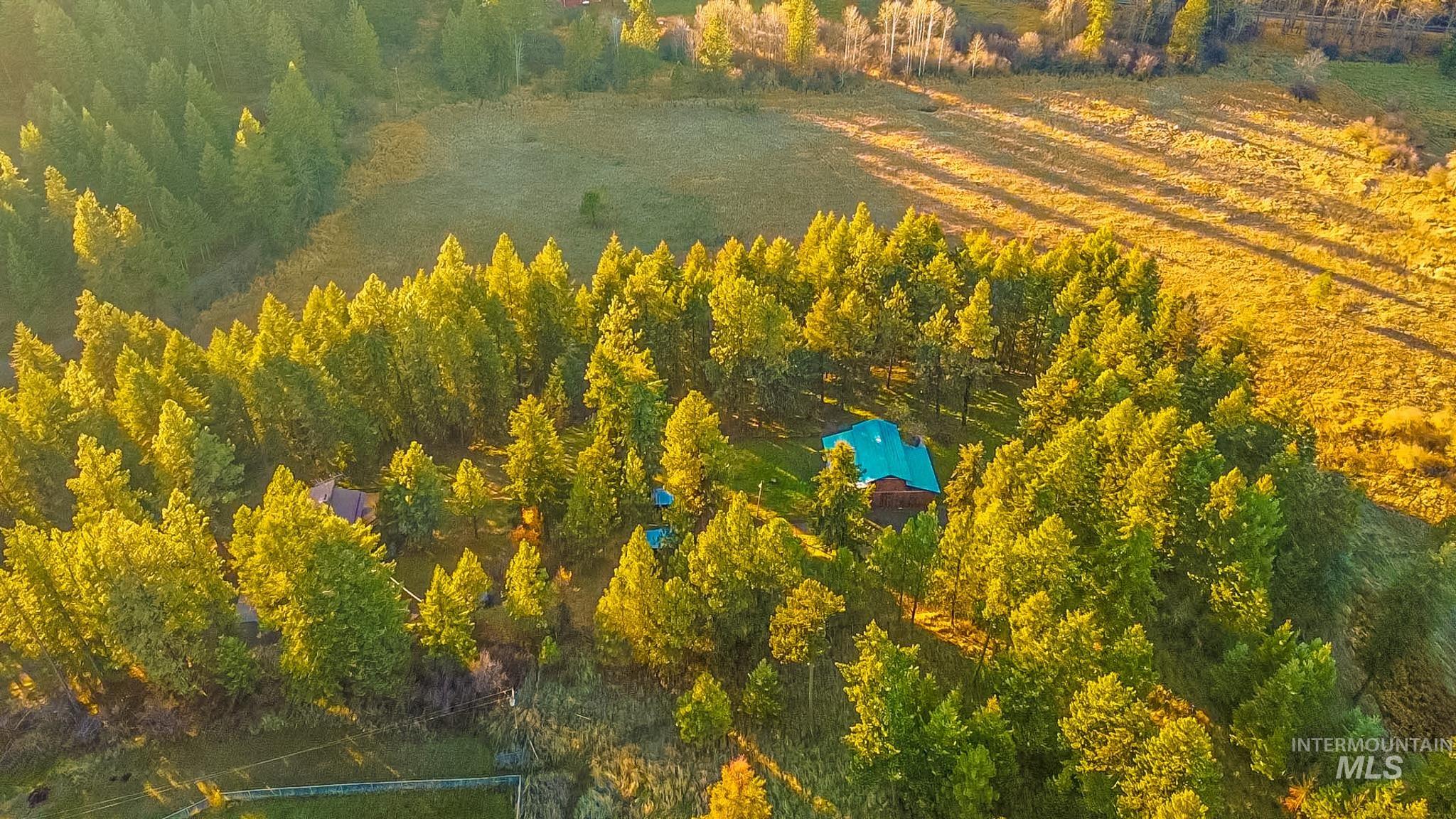 View from above of property