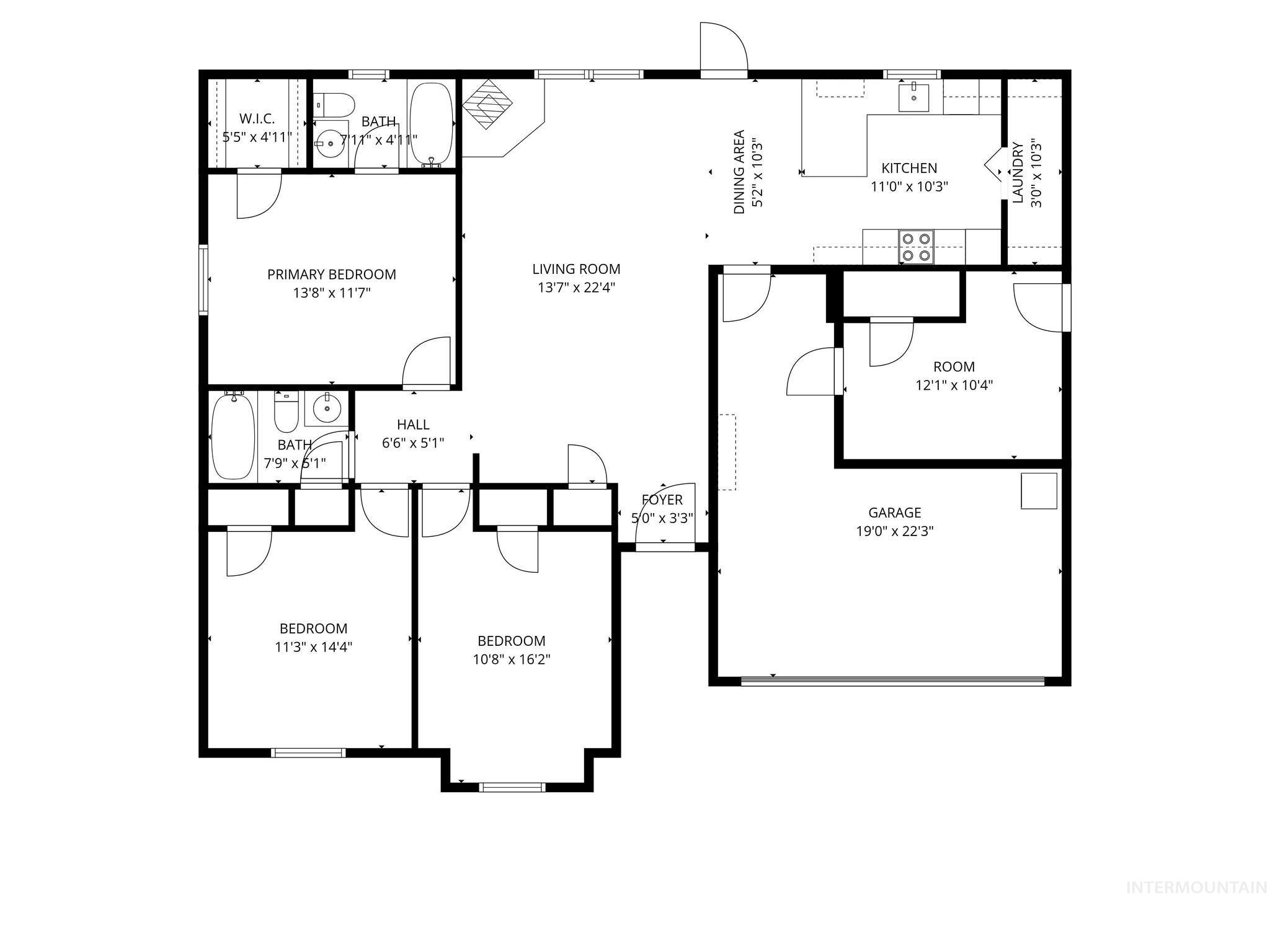 View of room layout