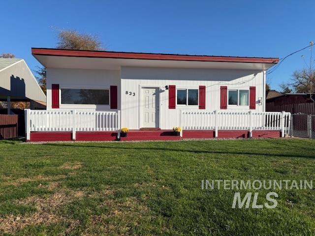 View of front of home with a porch