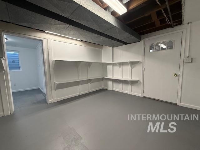 Storage room/ with furnace and hot water tank