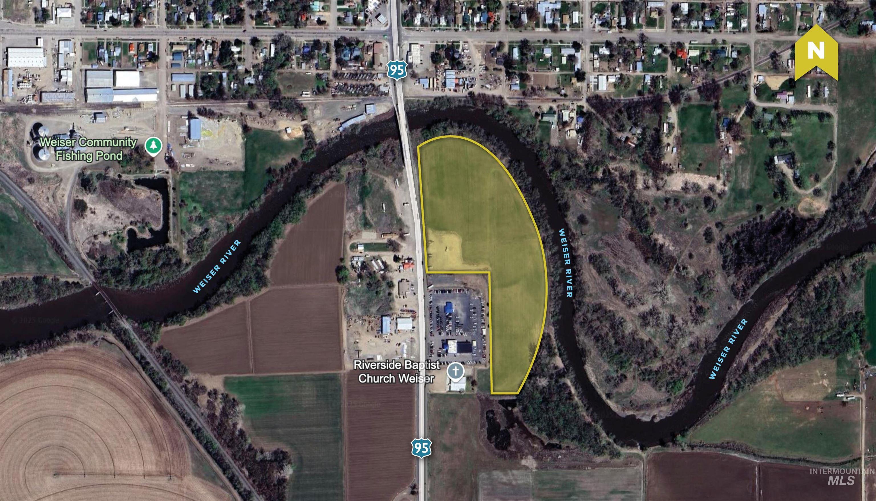 Map of property location with property parcel outlined