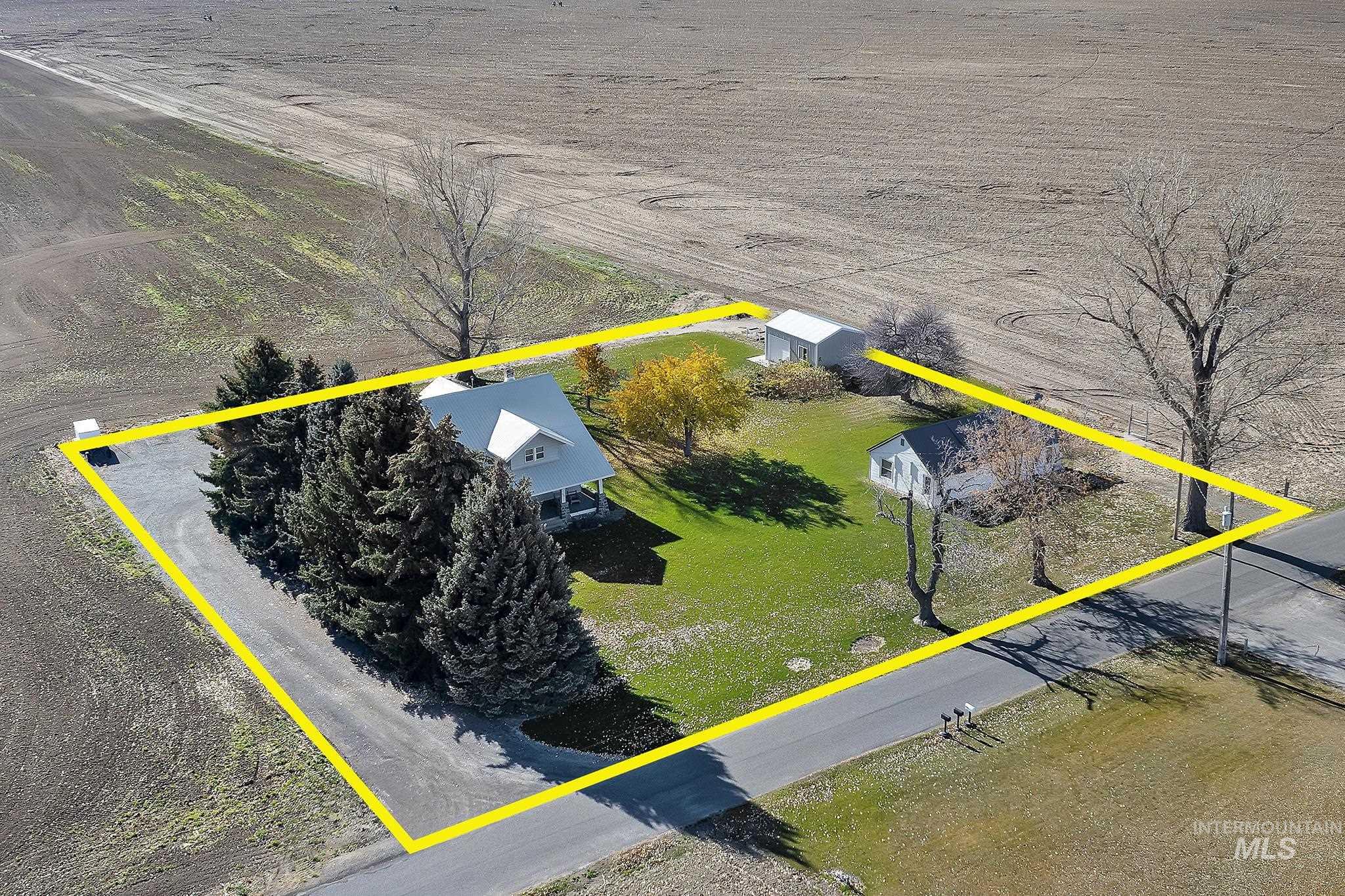 View of rural area featuring property parcel outlined