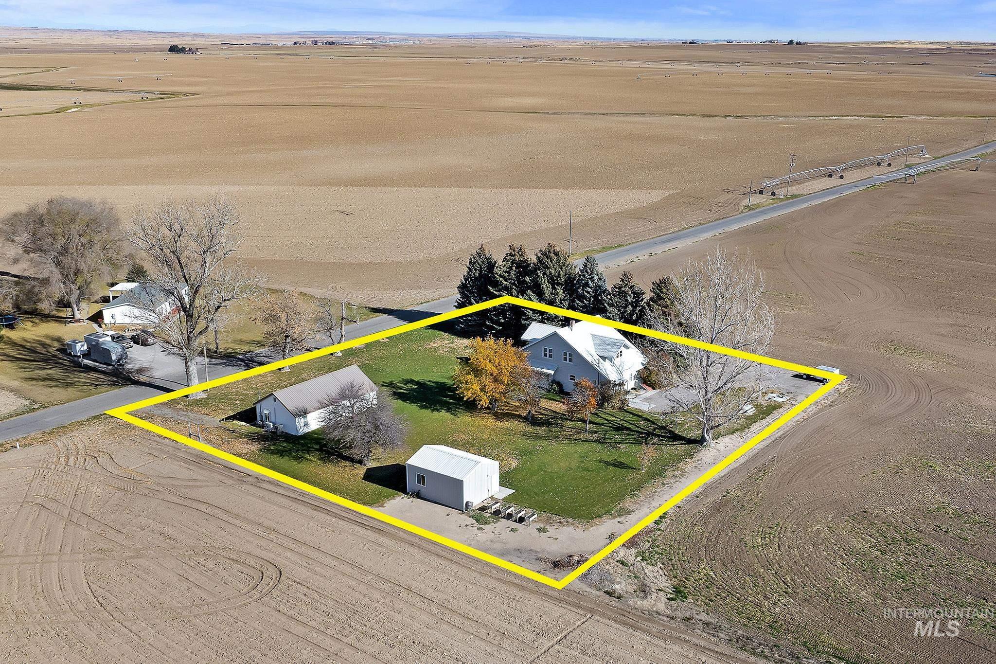 View of rural area featuring property parcel outlined