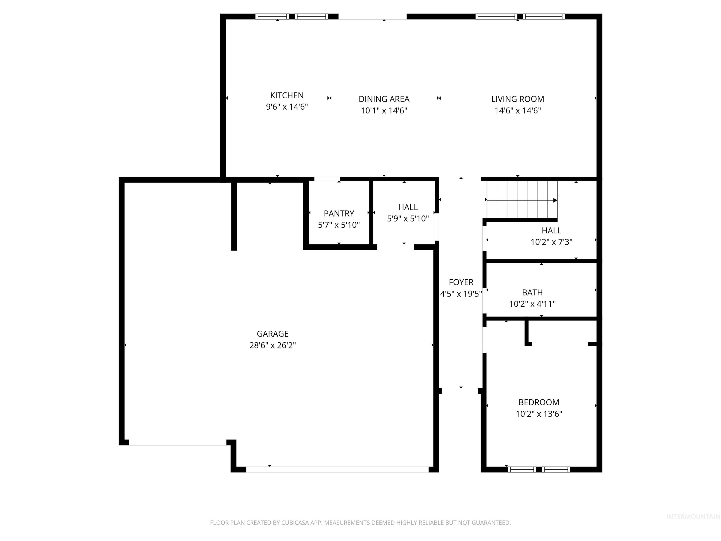 View of room layout