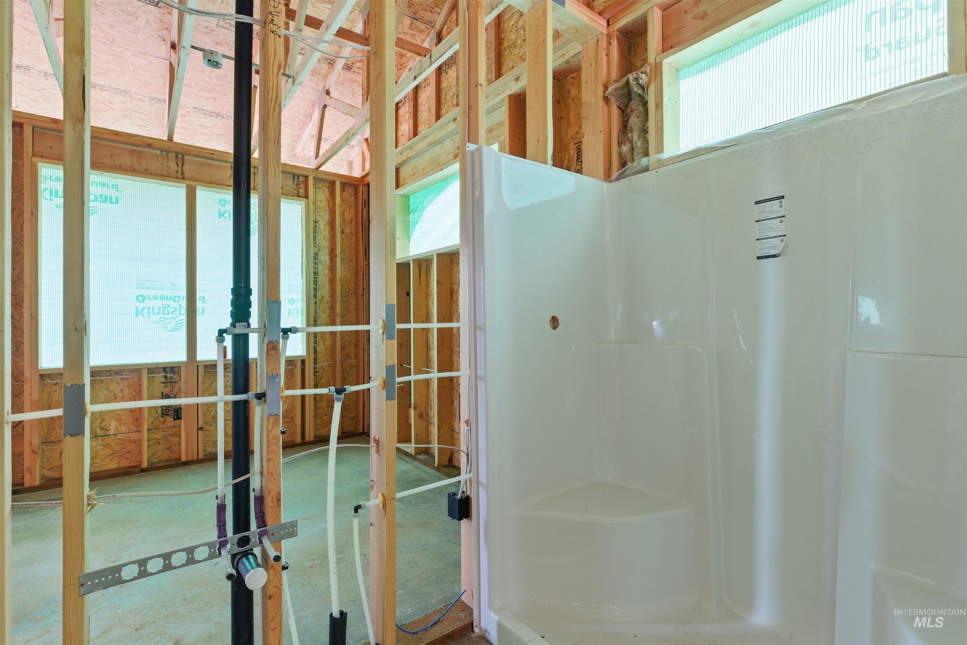 Full bathroom with a walk in shower