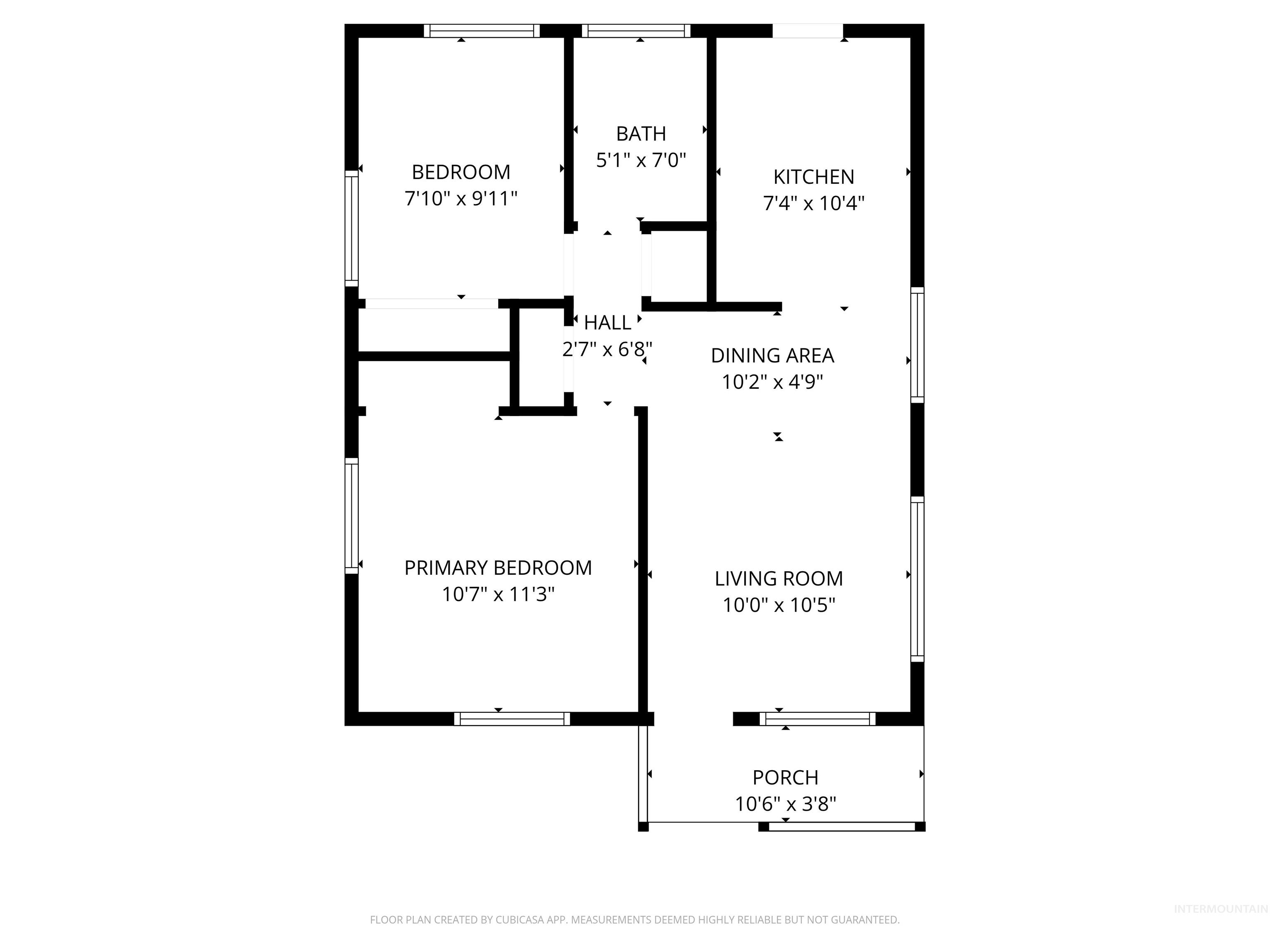 View of room layout