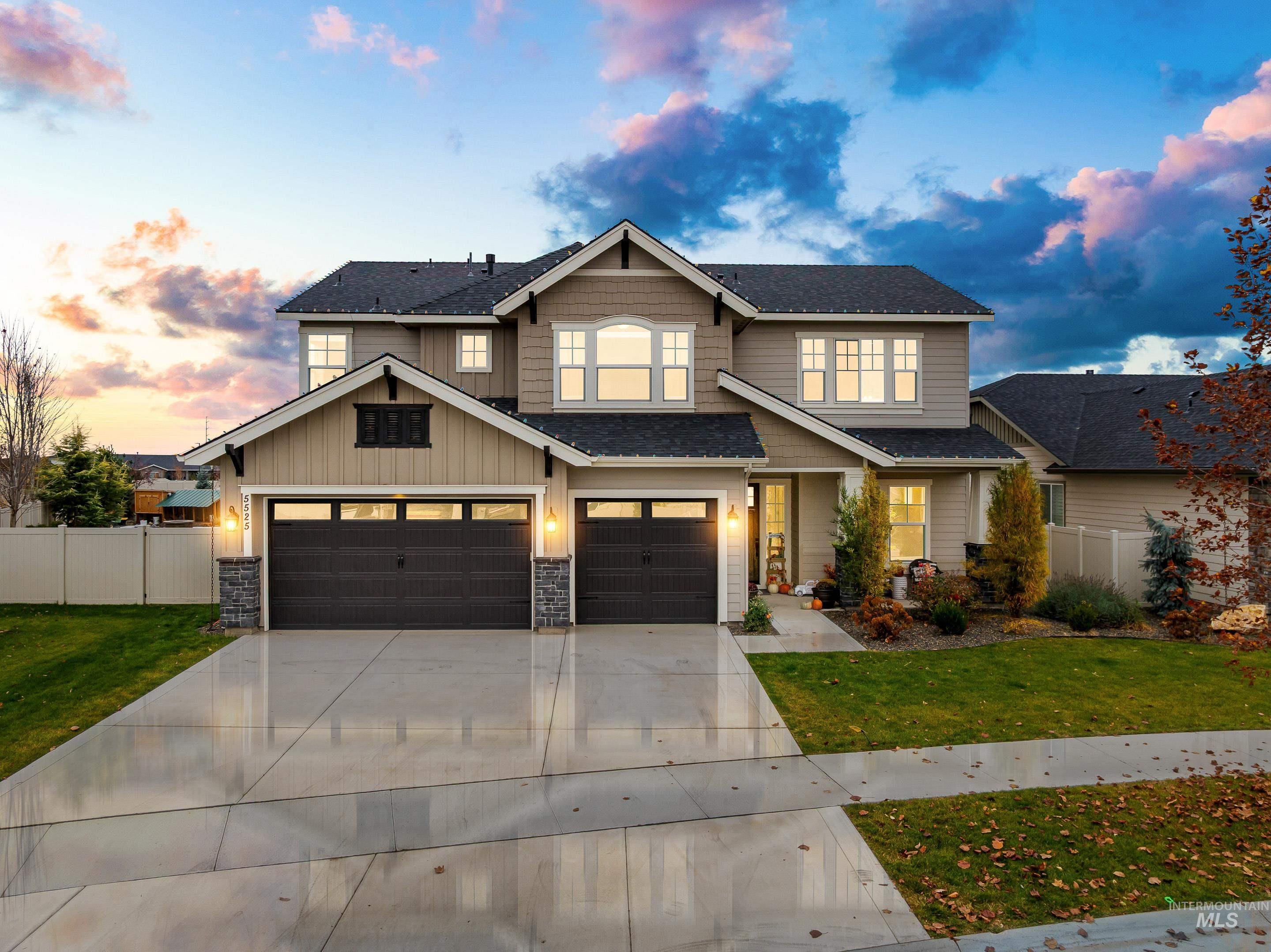 5525 W Philomena Dr, Meridian, Idaho 83646, 5 Bedrooms, 4 Bathrooms, Residential For Sale, Price $849,900, 98968094