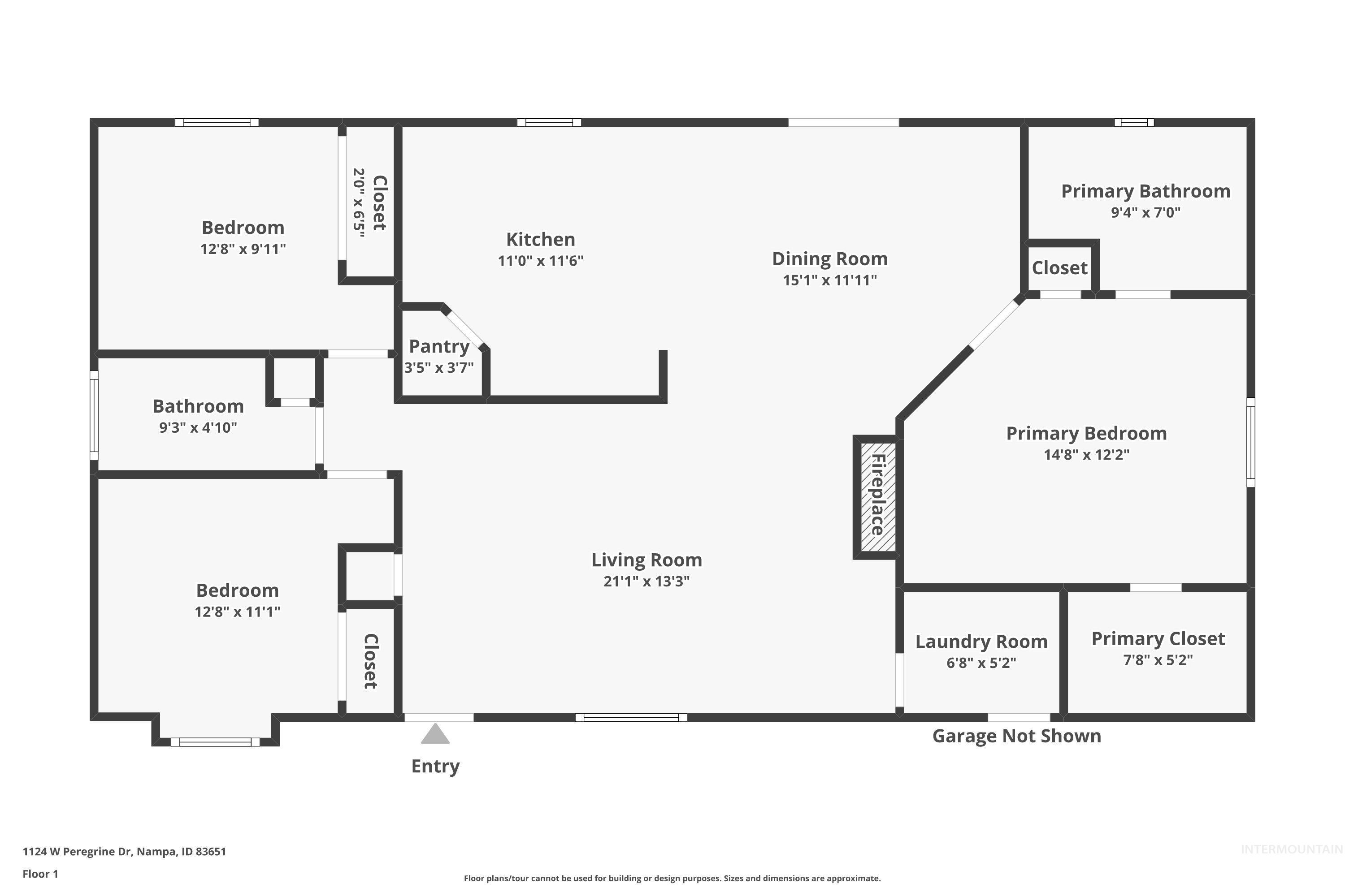 View of floor plan / room layout