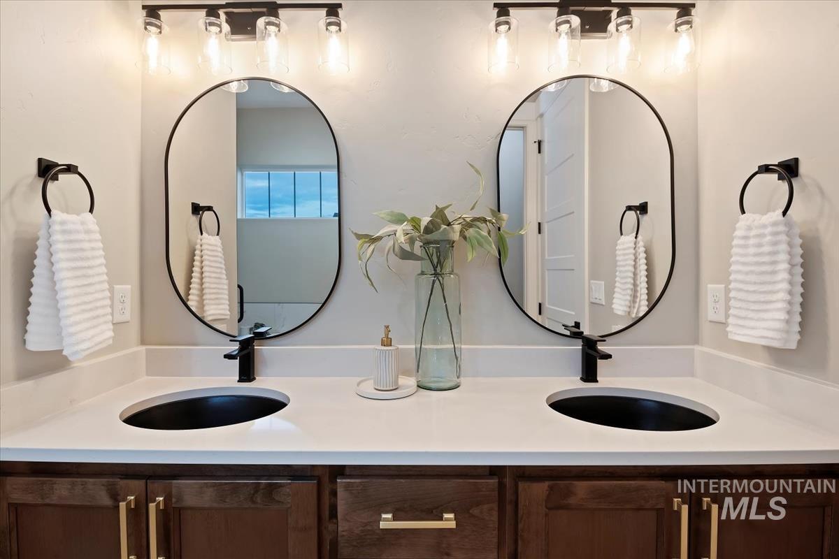 Bathroom with double vanity