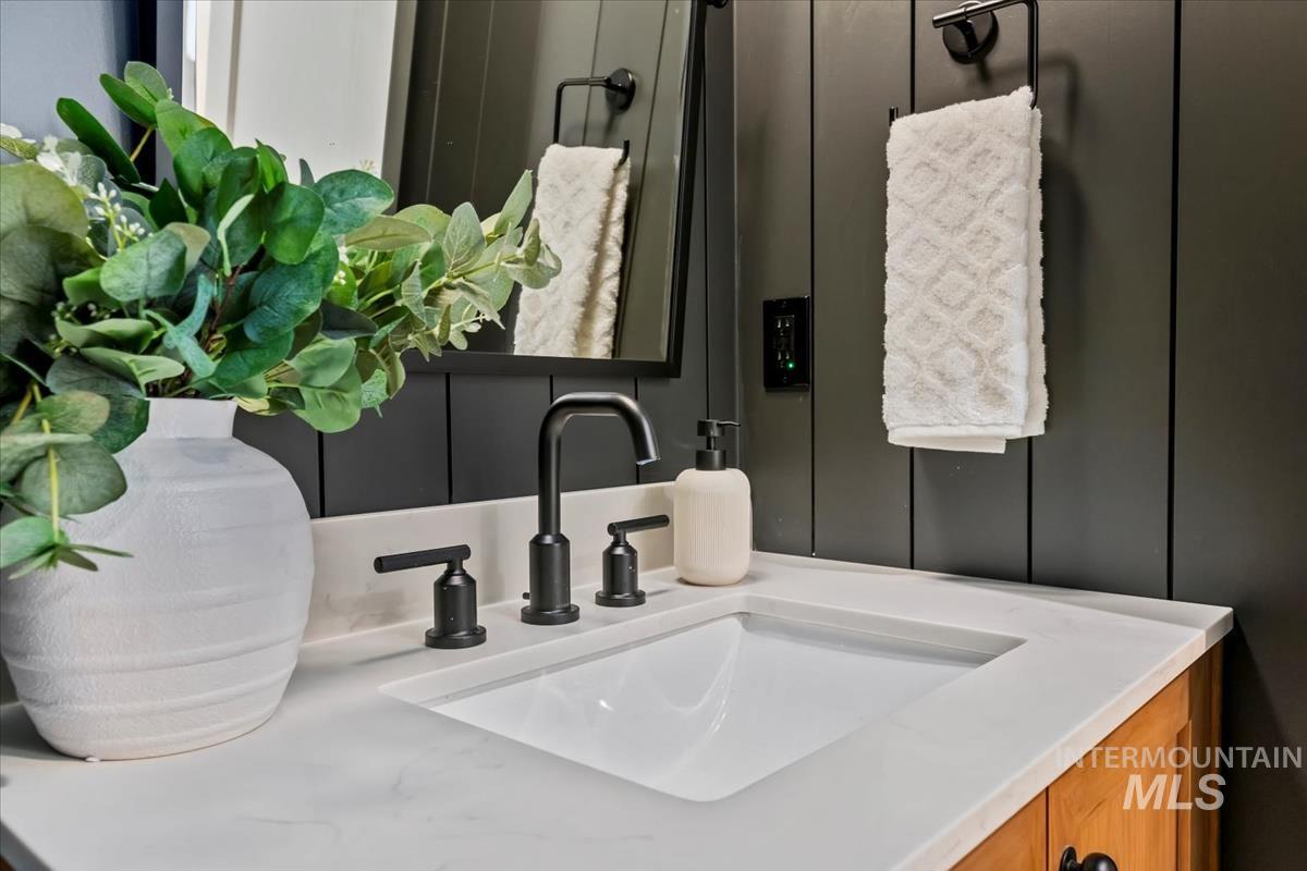 Bathroom view of vanity