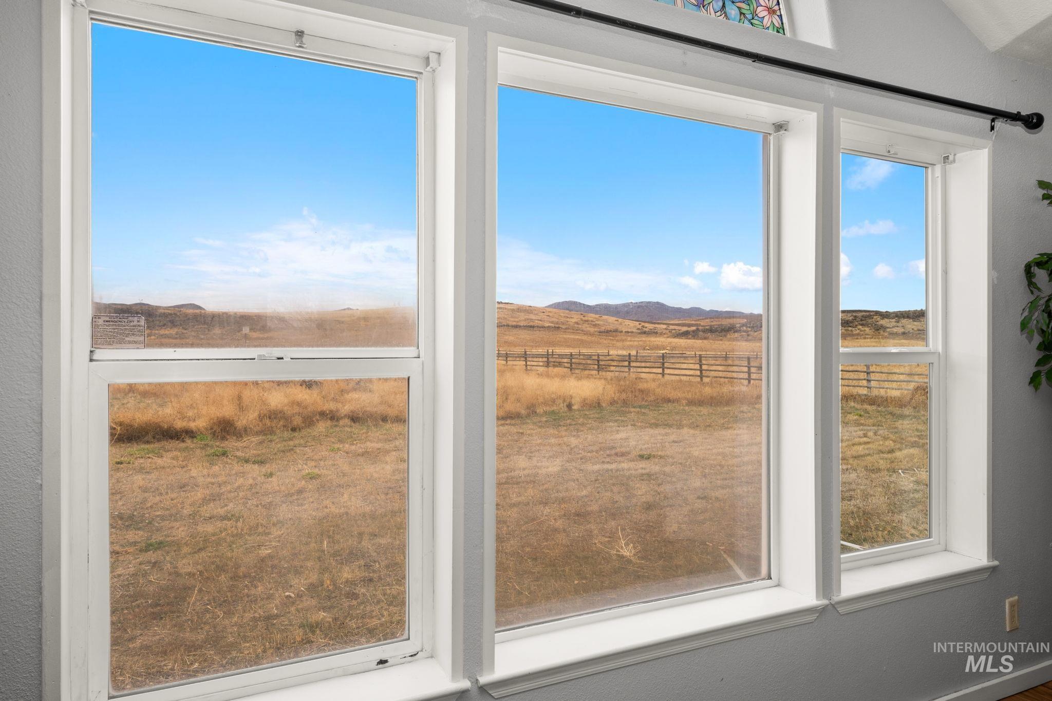 Detailed view of a mountain backdrop