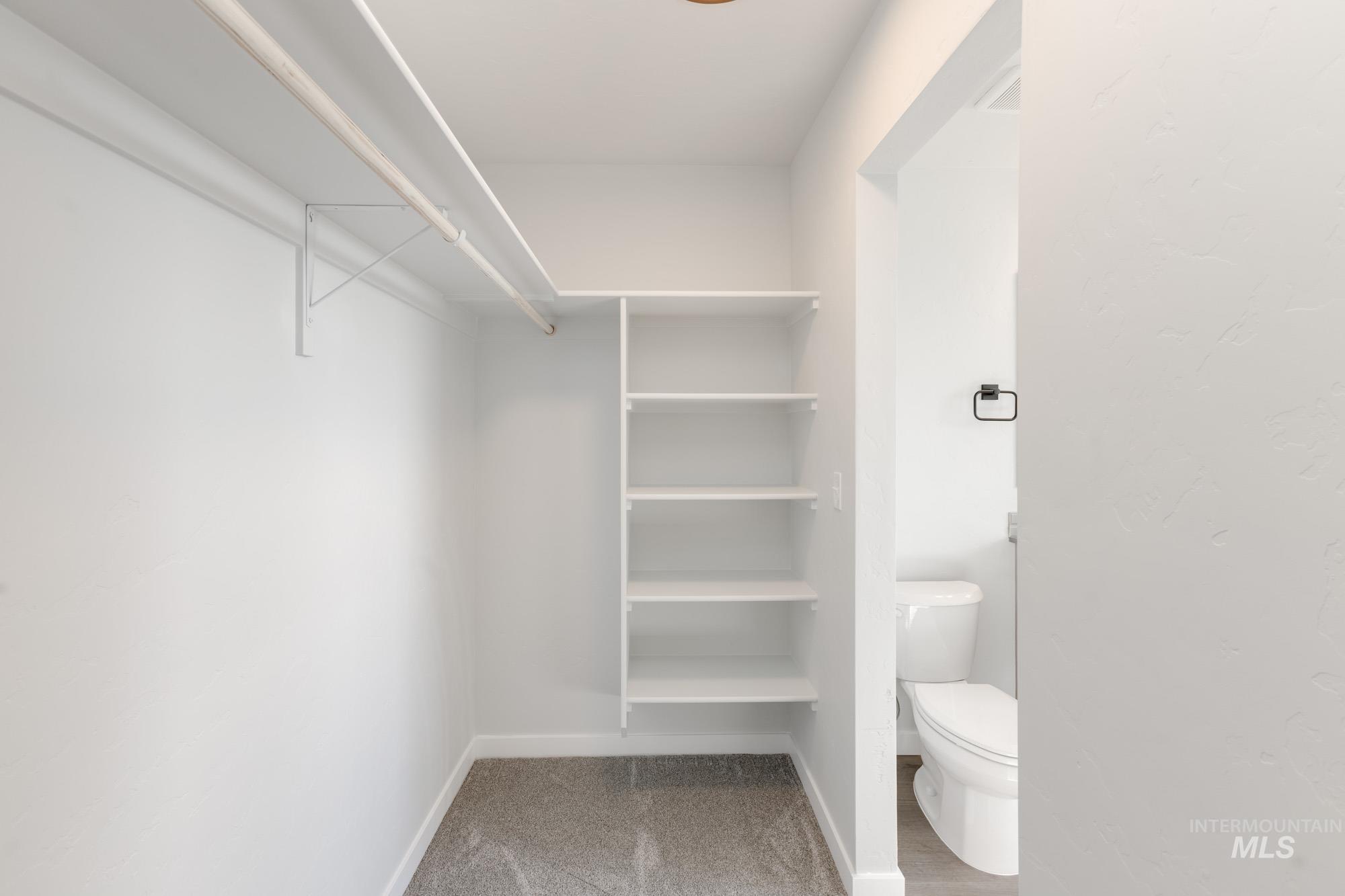 View of spacious closet