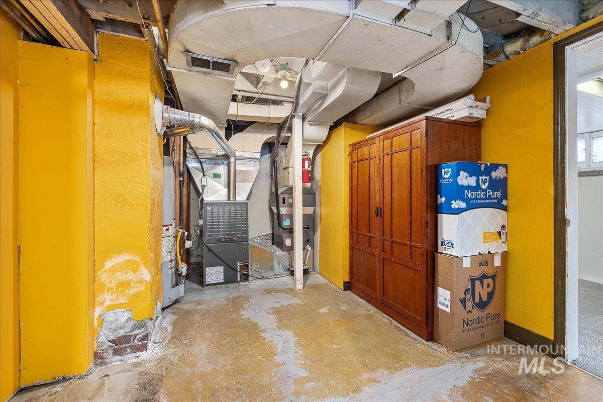 Utilities with gas water heater