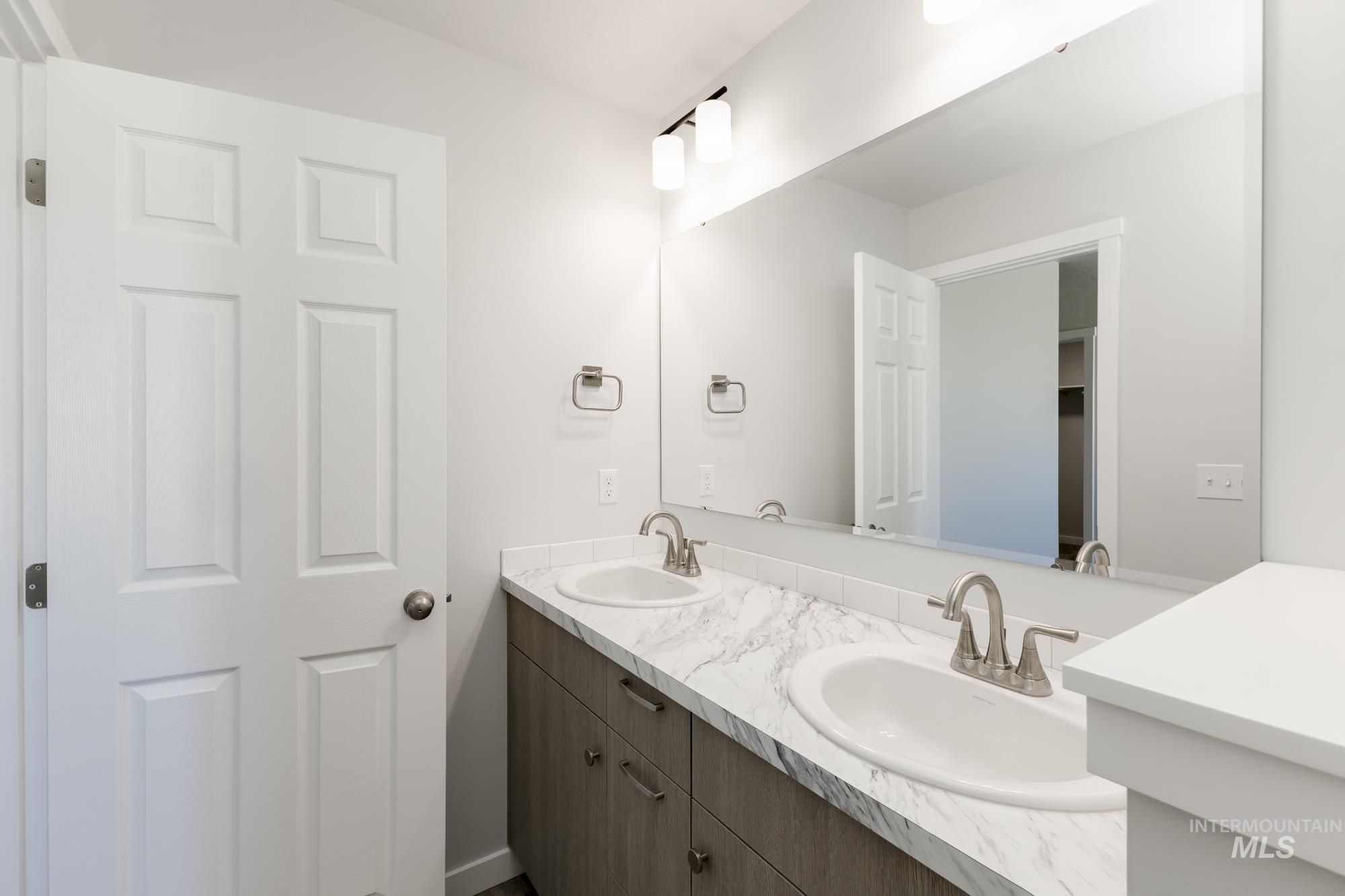 Bathroom with double vanity