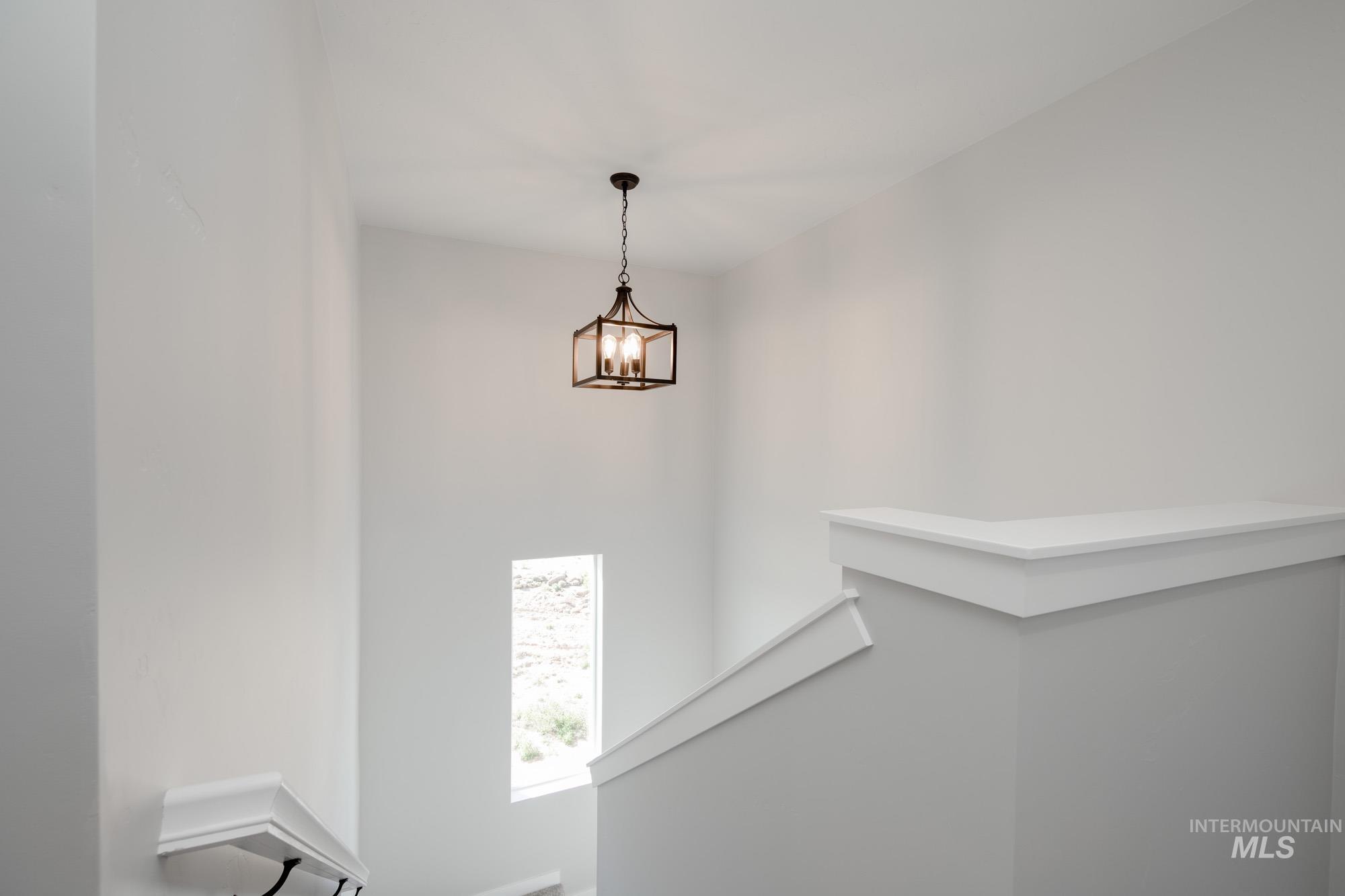 Detailed view of a chandelier