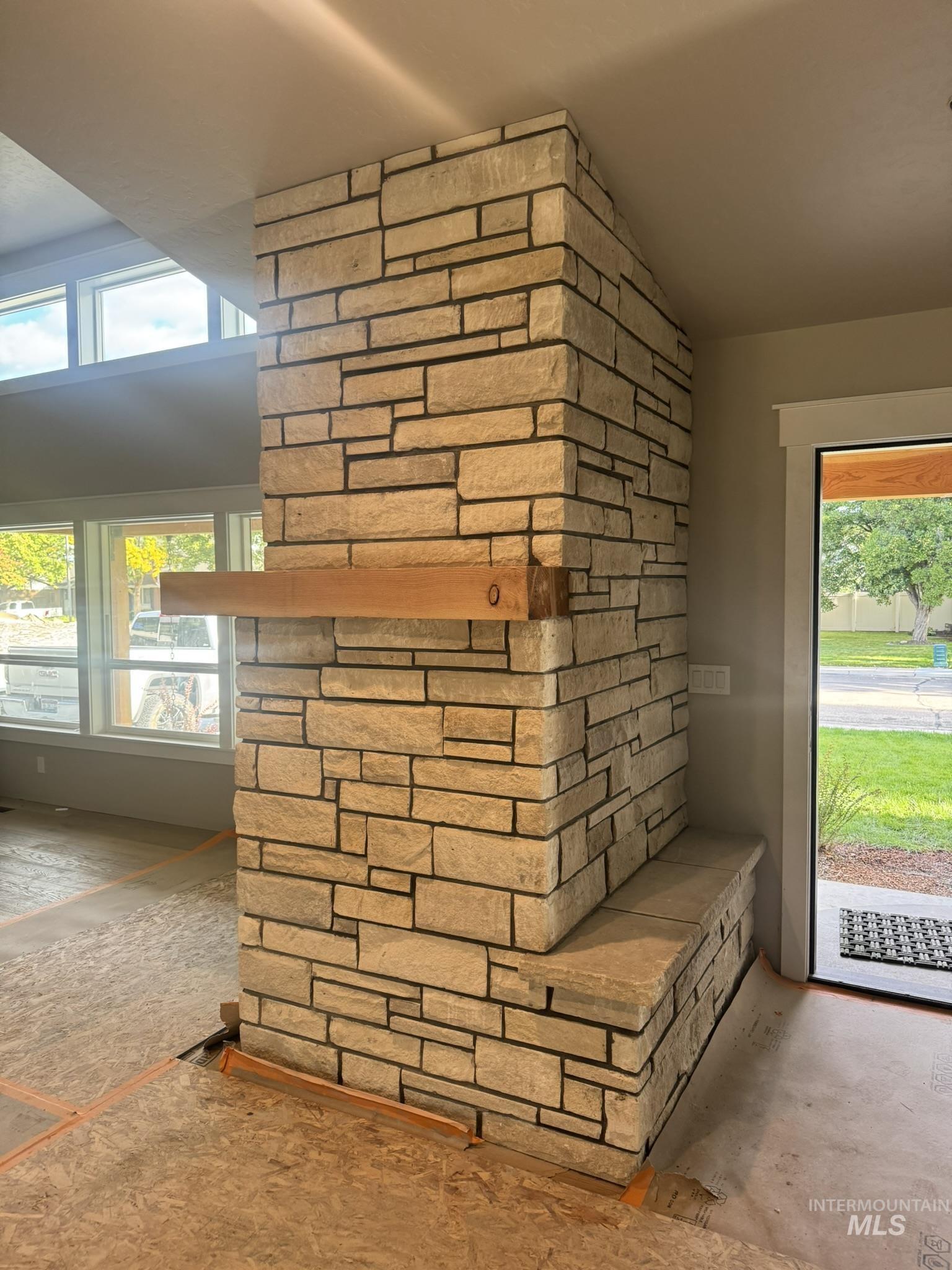 Idaho Sandstone Fireplace
