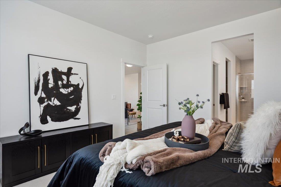 Bedroom featuring connected bathroom