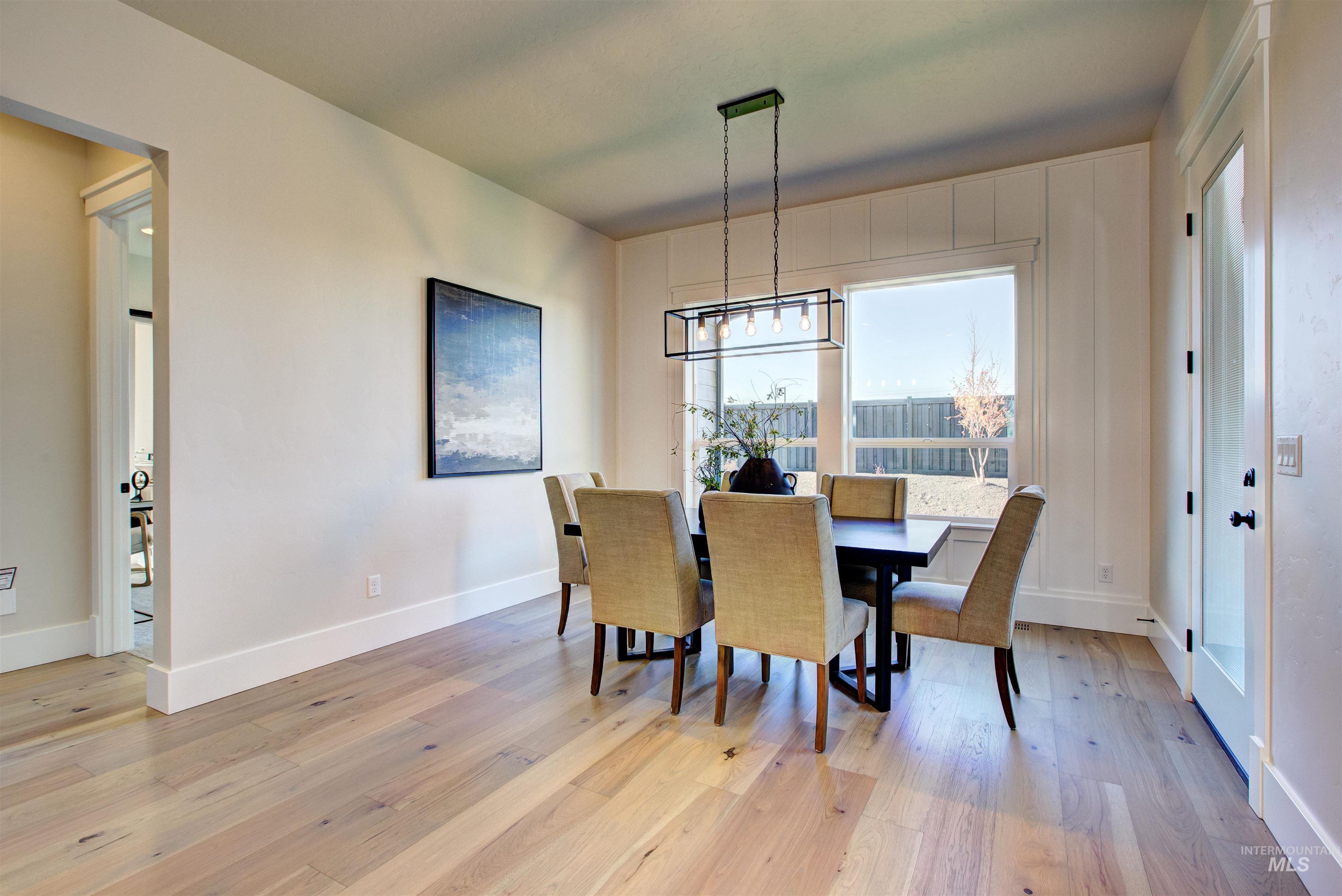 Dining room featuring light wood-style flooring