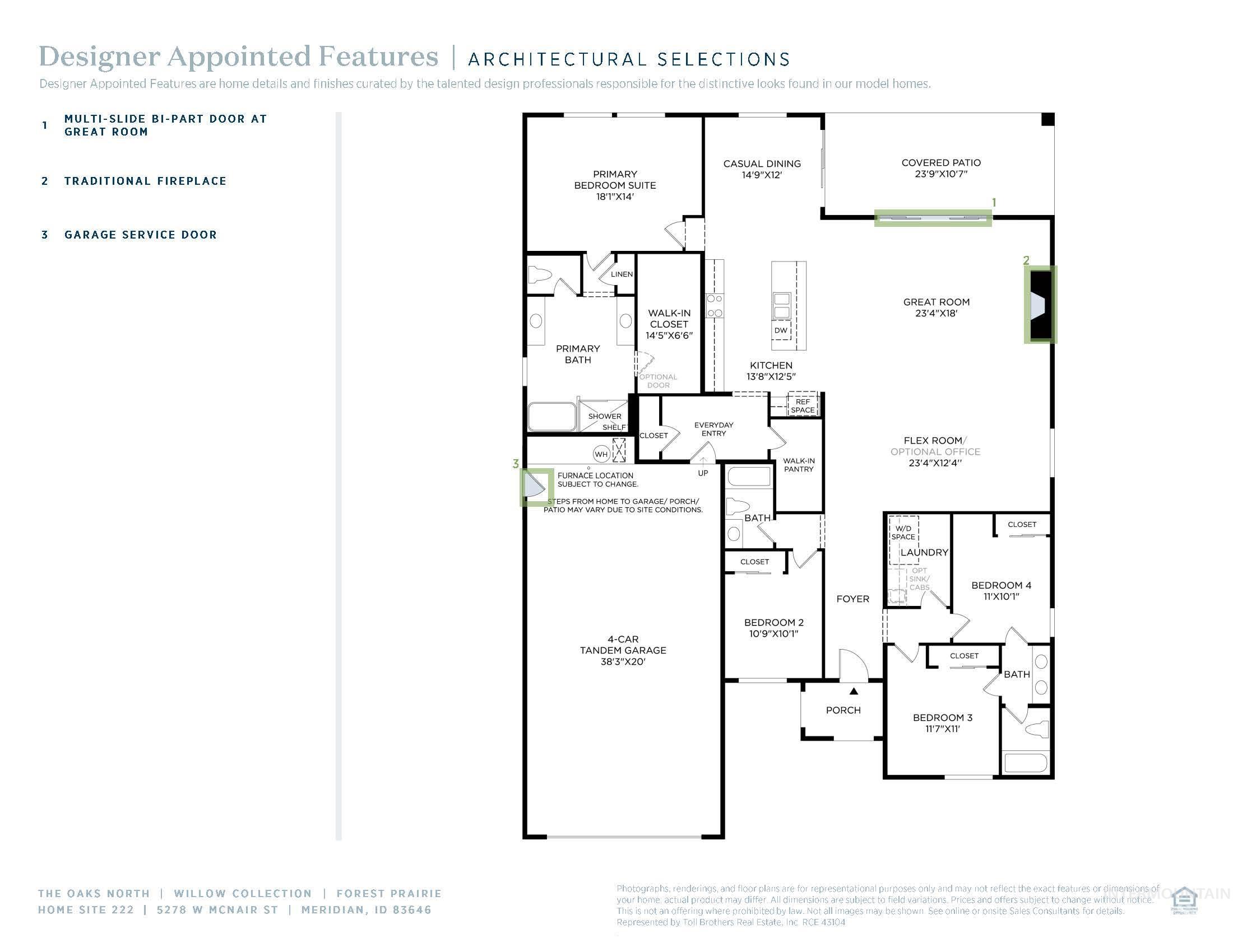 View of home floor plan