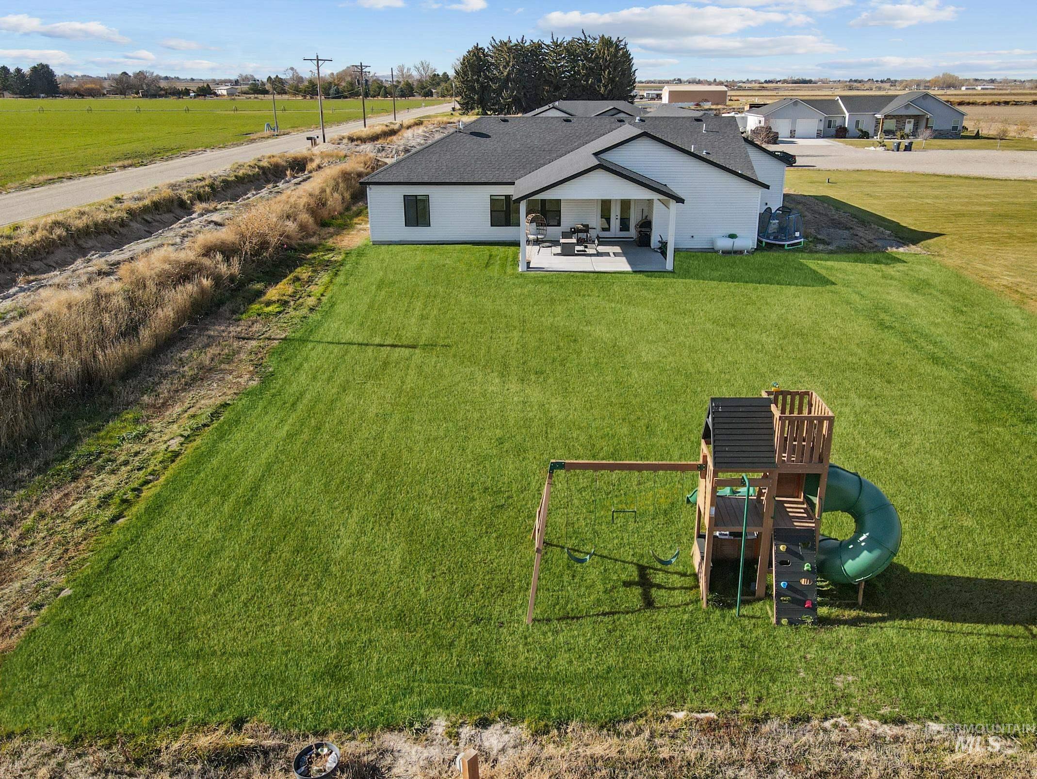 View from above of property