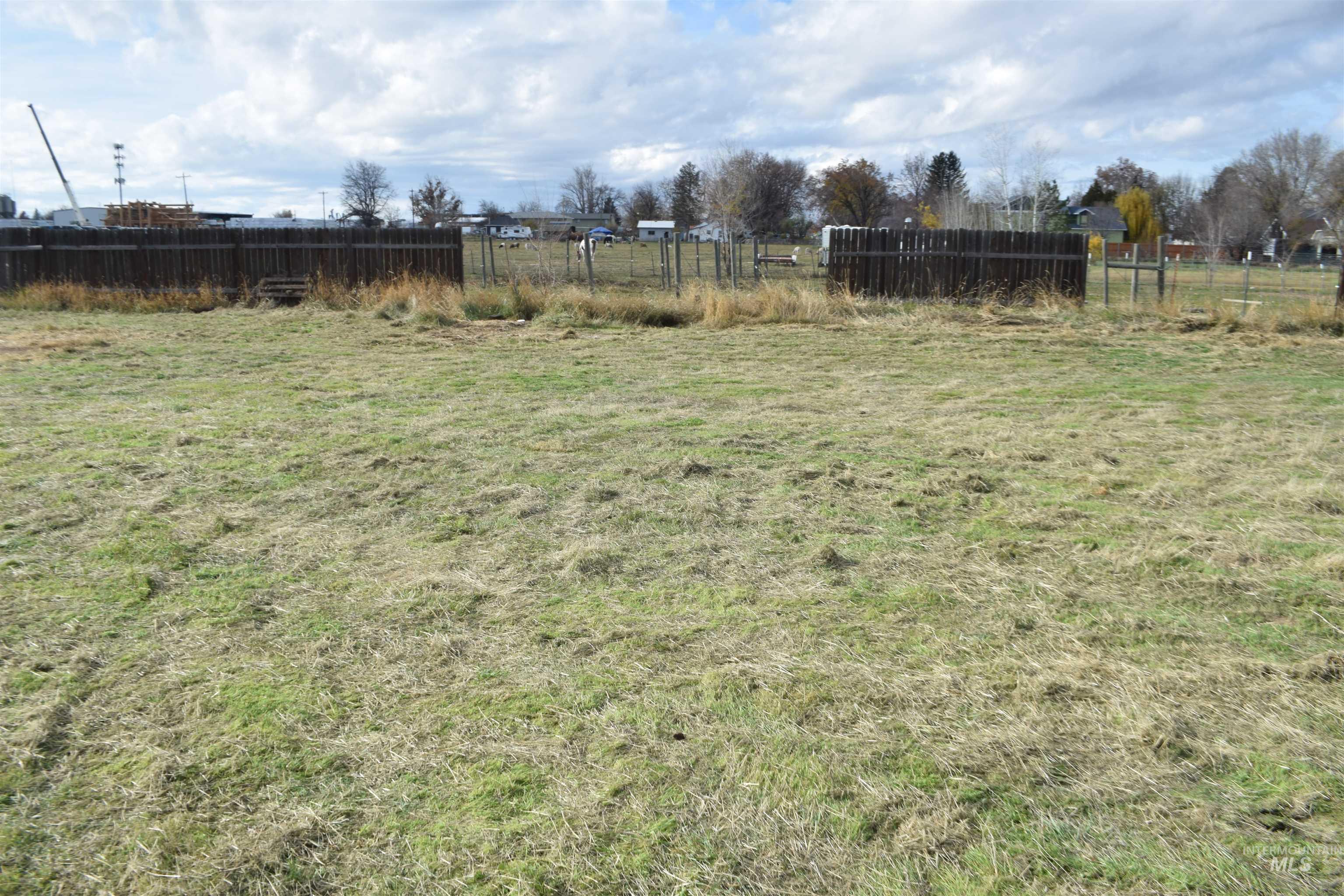 View of yard with a view of countryside