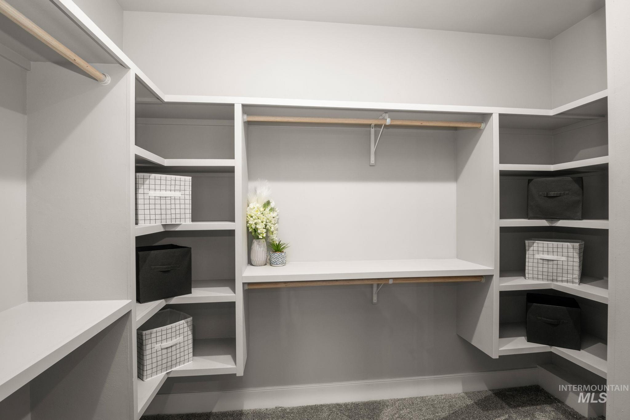 View of spacious closet