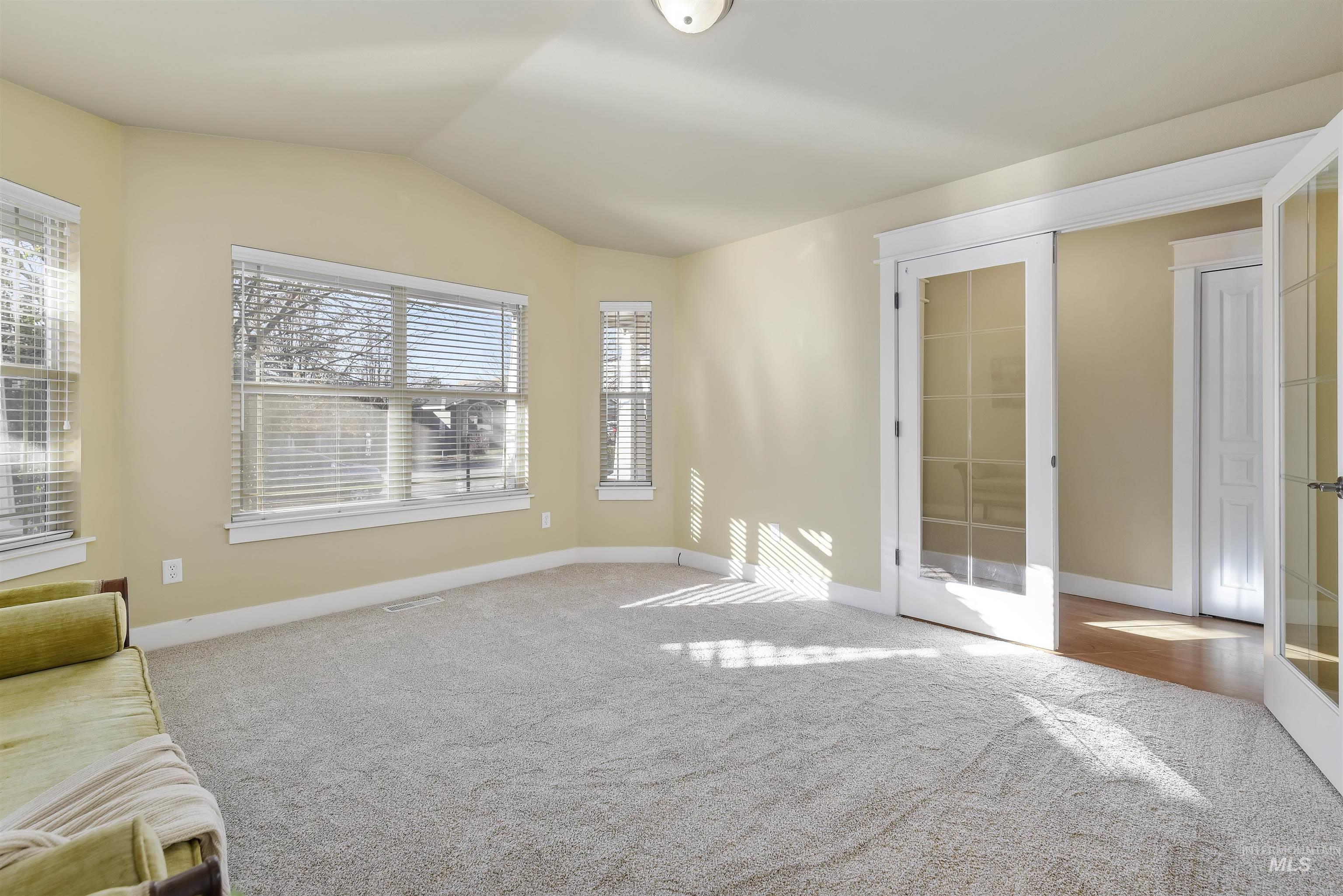 Located to the right when you step into the house.