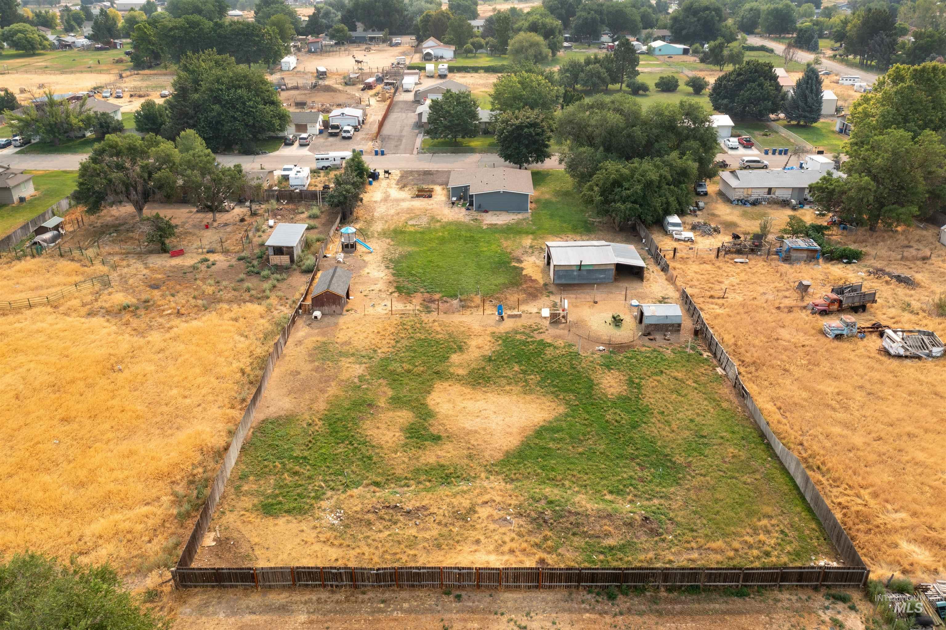 Aerial view of property's location