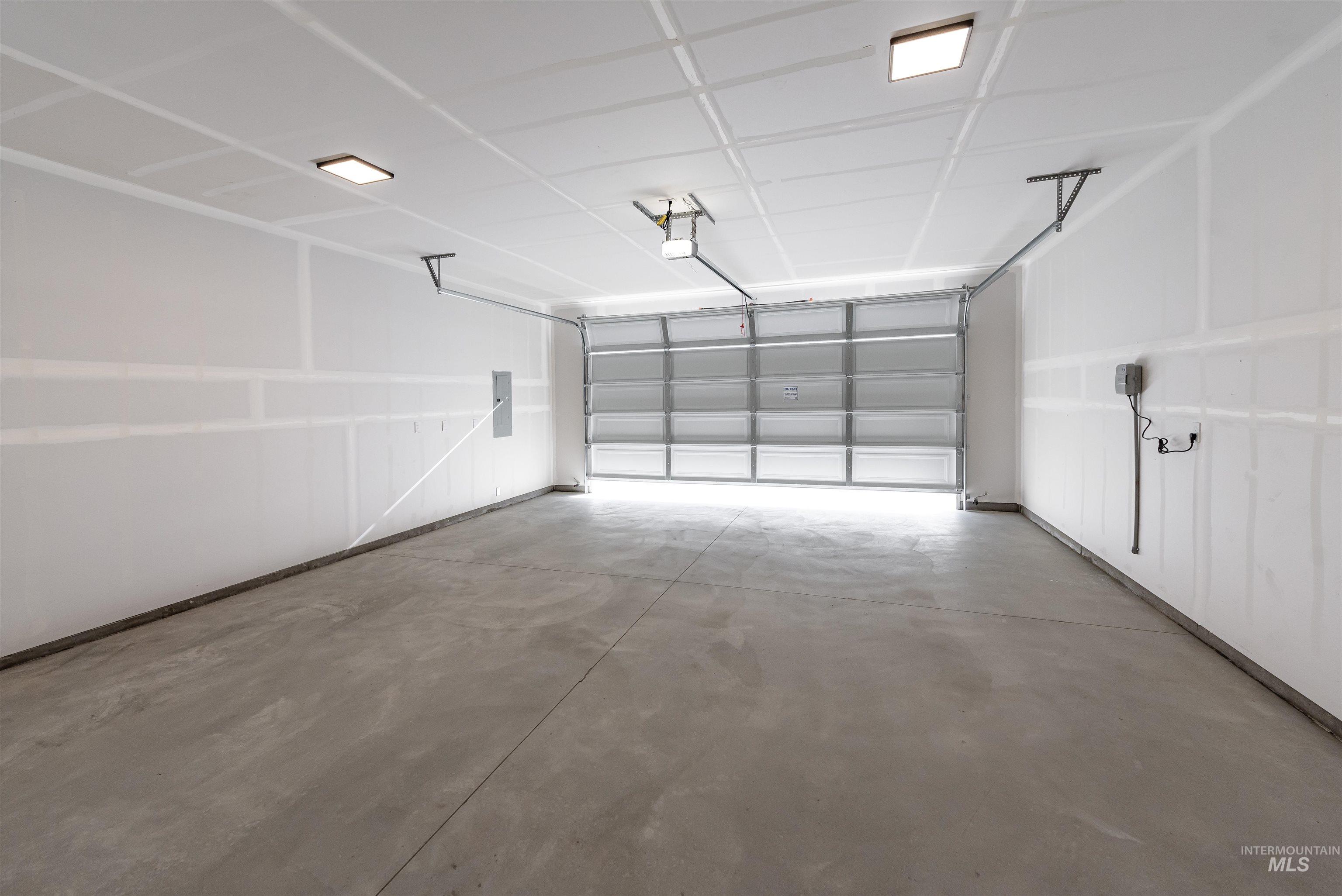 Garage with electric panel